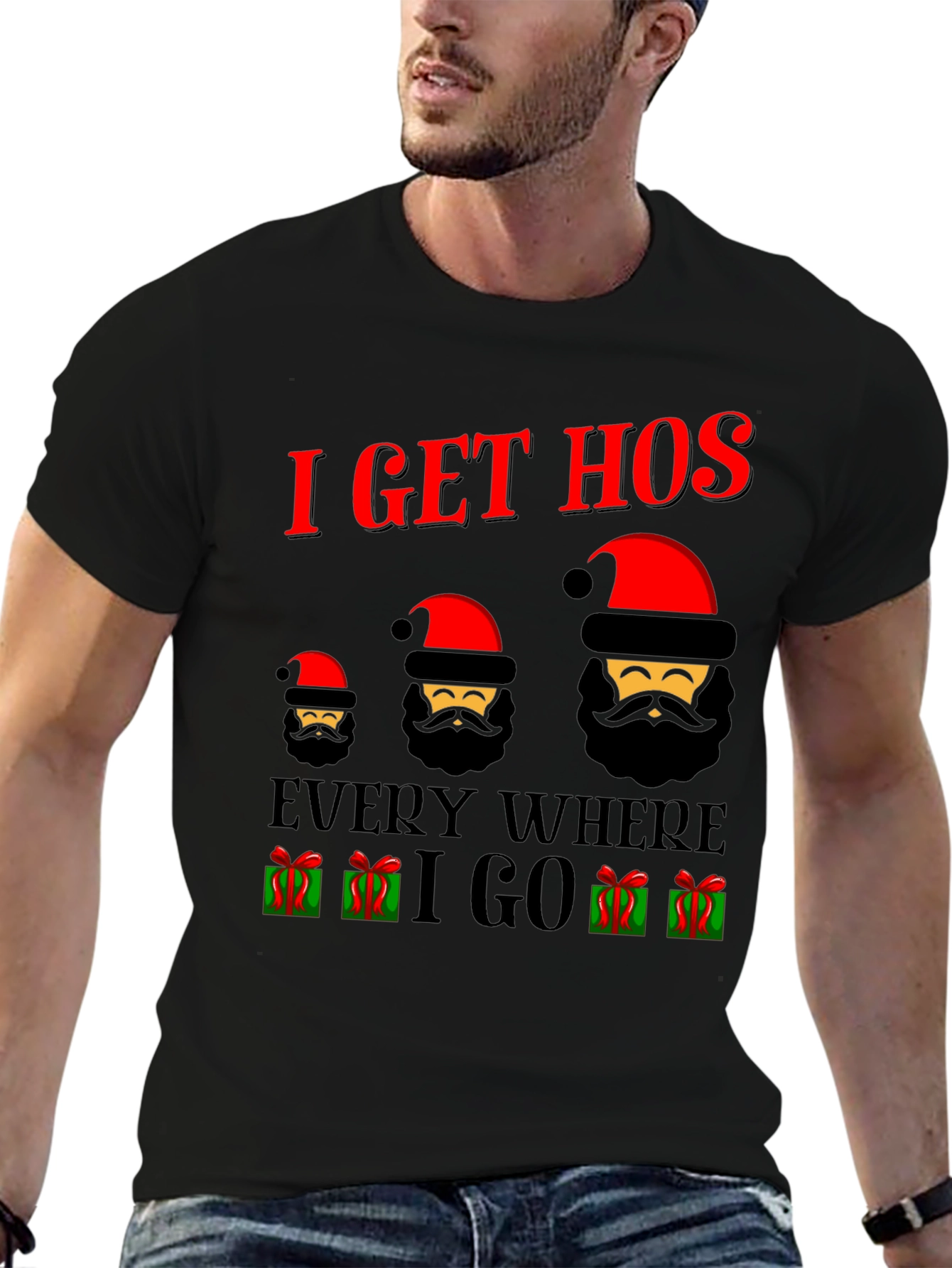I Get Hos Santa Christmas T-Shirt
