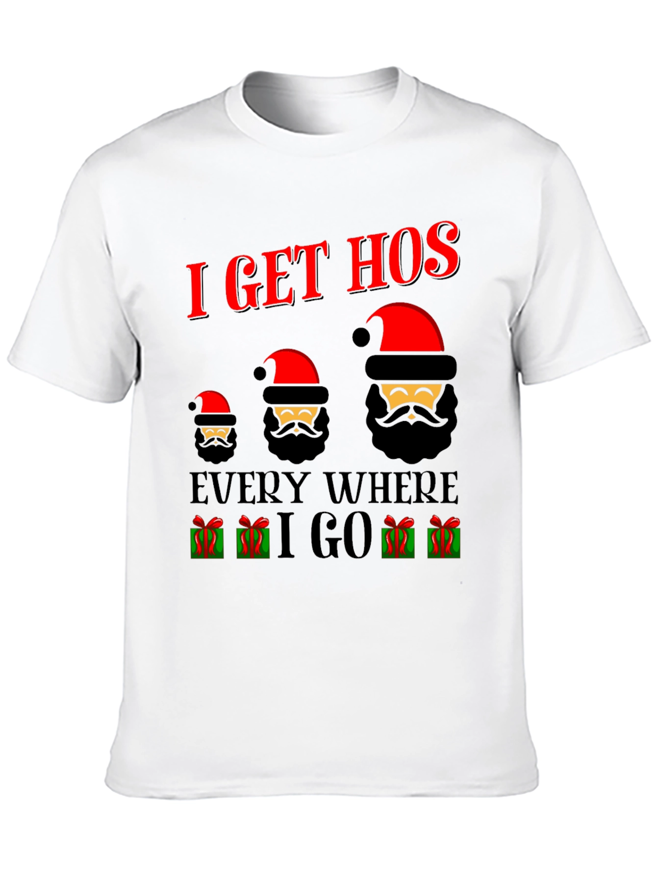 I Get Hos Santa Christmas T-Shirt