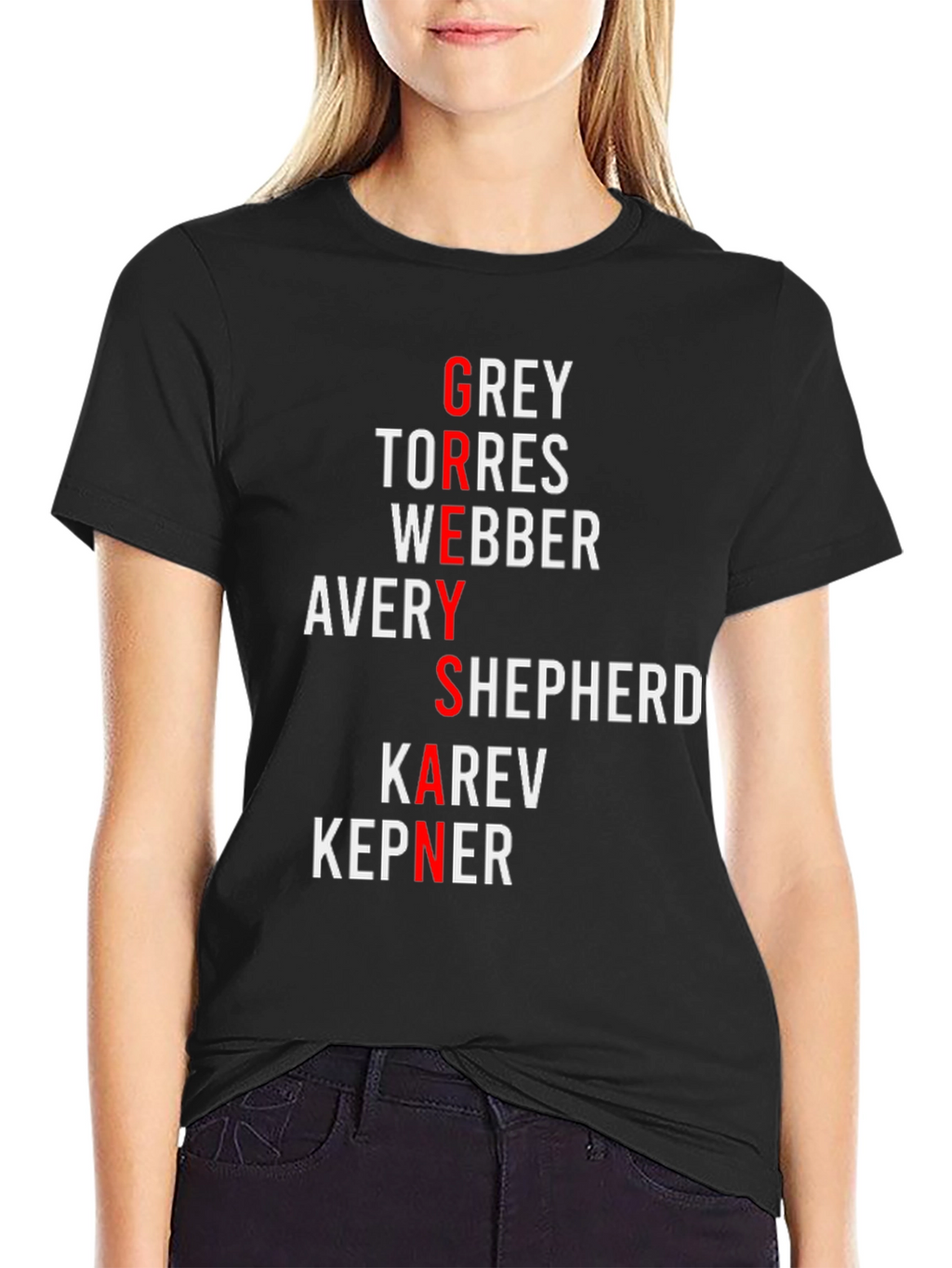 Greys Anatomy Cast Names T-Shirt