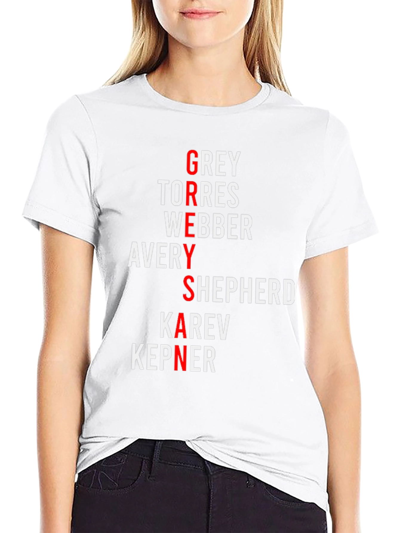 Greys Anatomy Cast Names T-Shirt