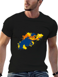 Graphic Print T-Shirt - Pool Player Design