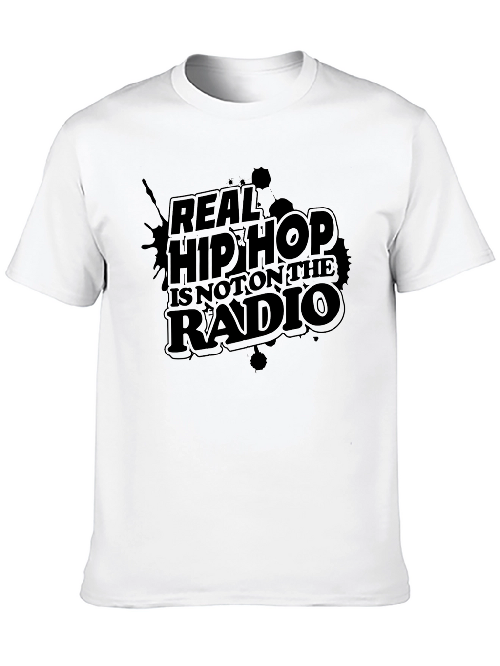 Real Hip Hop T-Shirt - Graphic Tee - Black