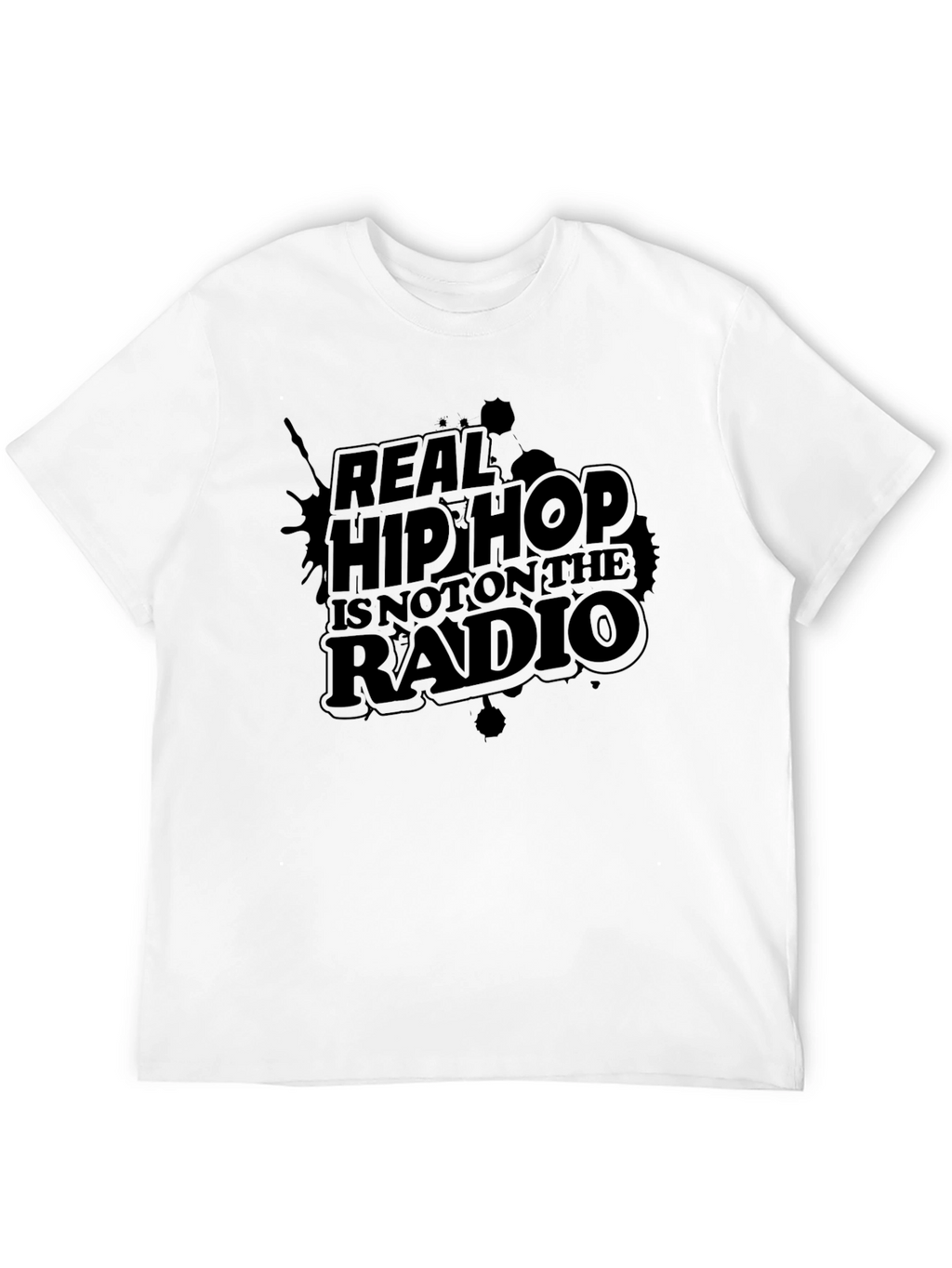 Real Hip Hop T-Shirt - Graphic Tee - Black