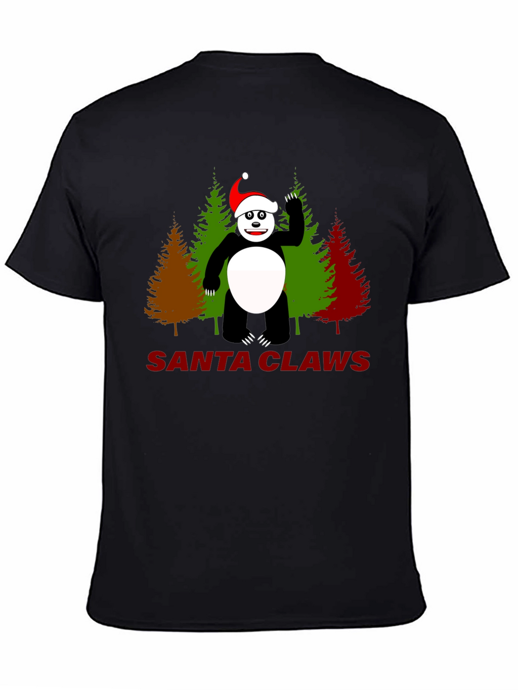 Santa Claws Panda Christmas T-Shirt