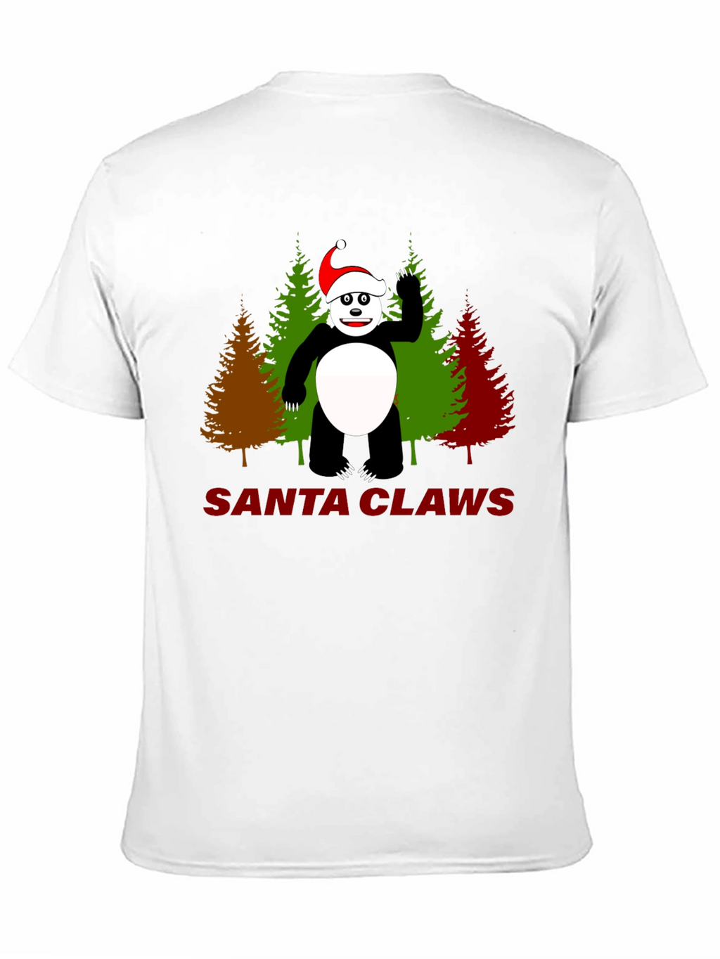 Santa Claws Panda Christmas T-Shirt