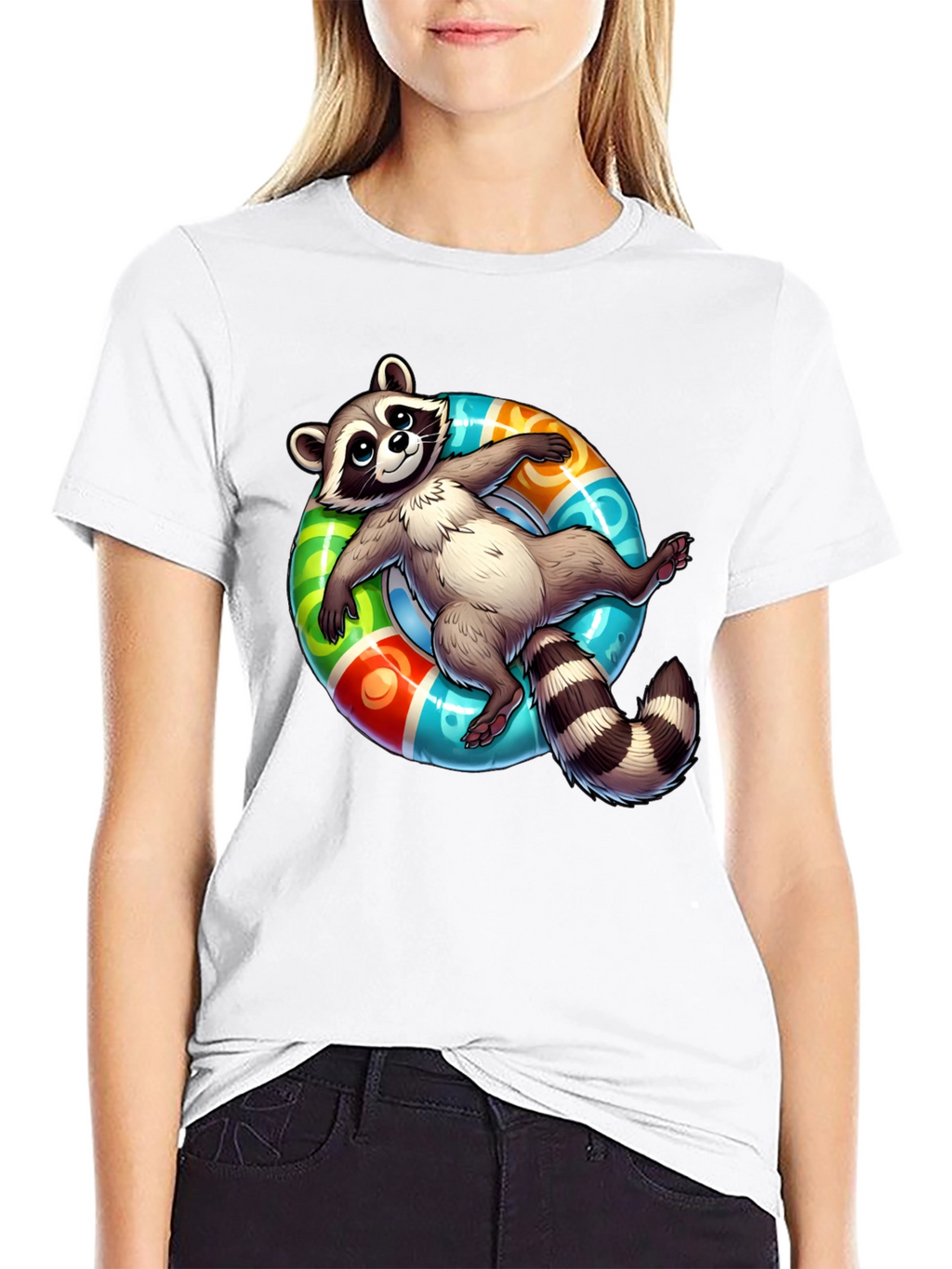Relaxed Raccoon Graphic Tee