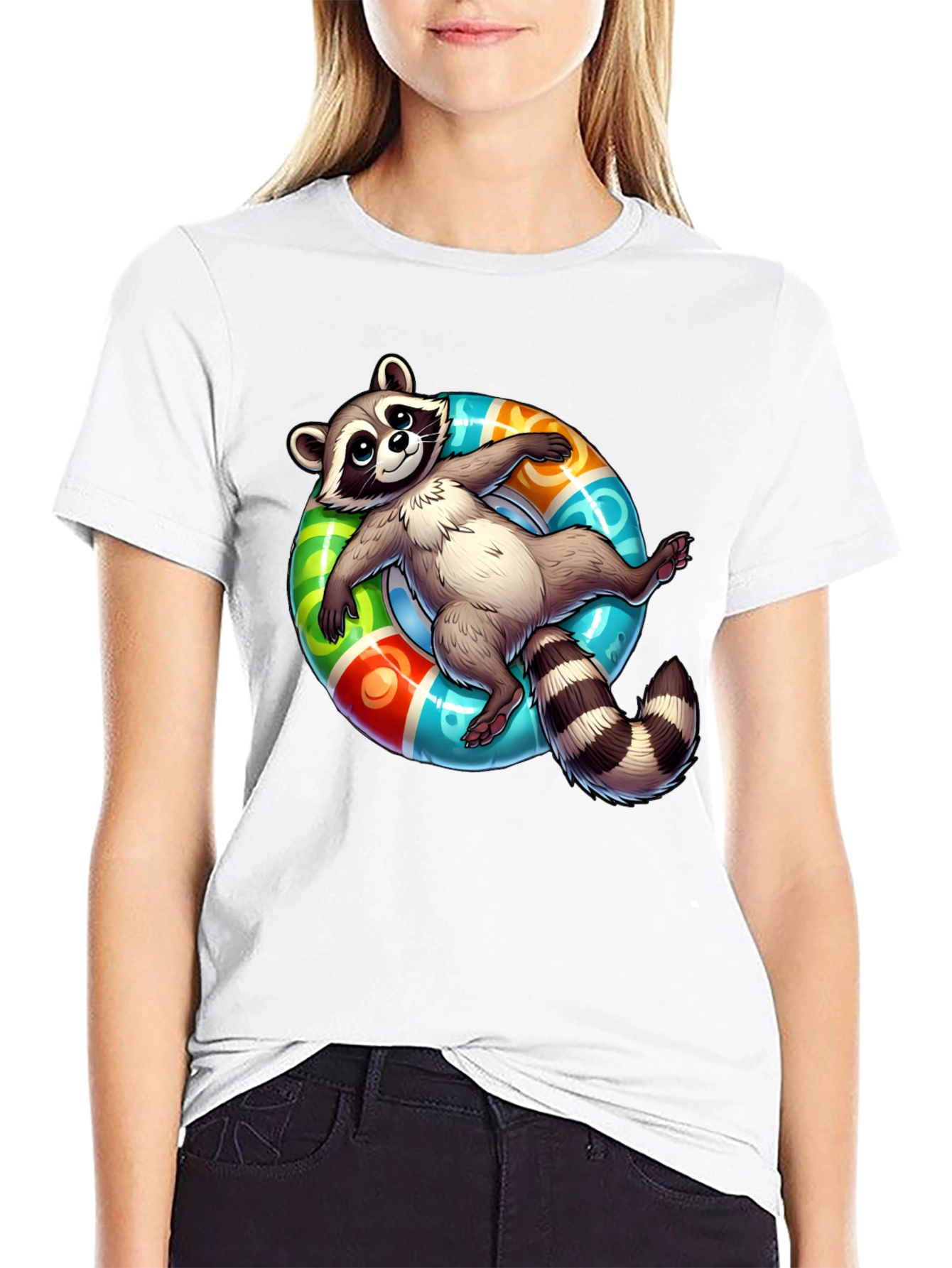 Relaxed Raccoon Graphic Tee