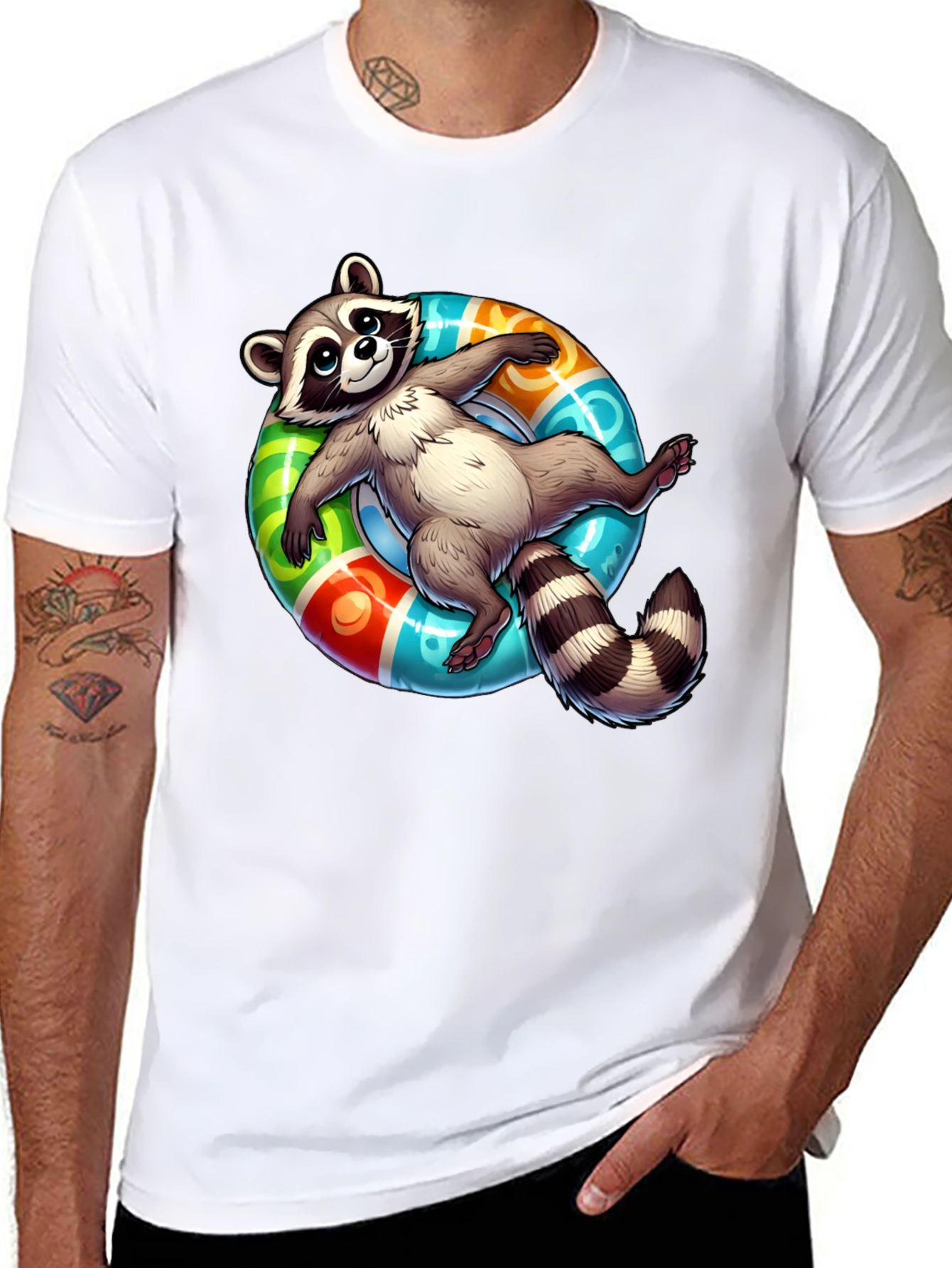 Relaxed Raccoon Graphic Tee
