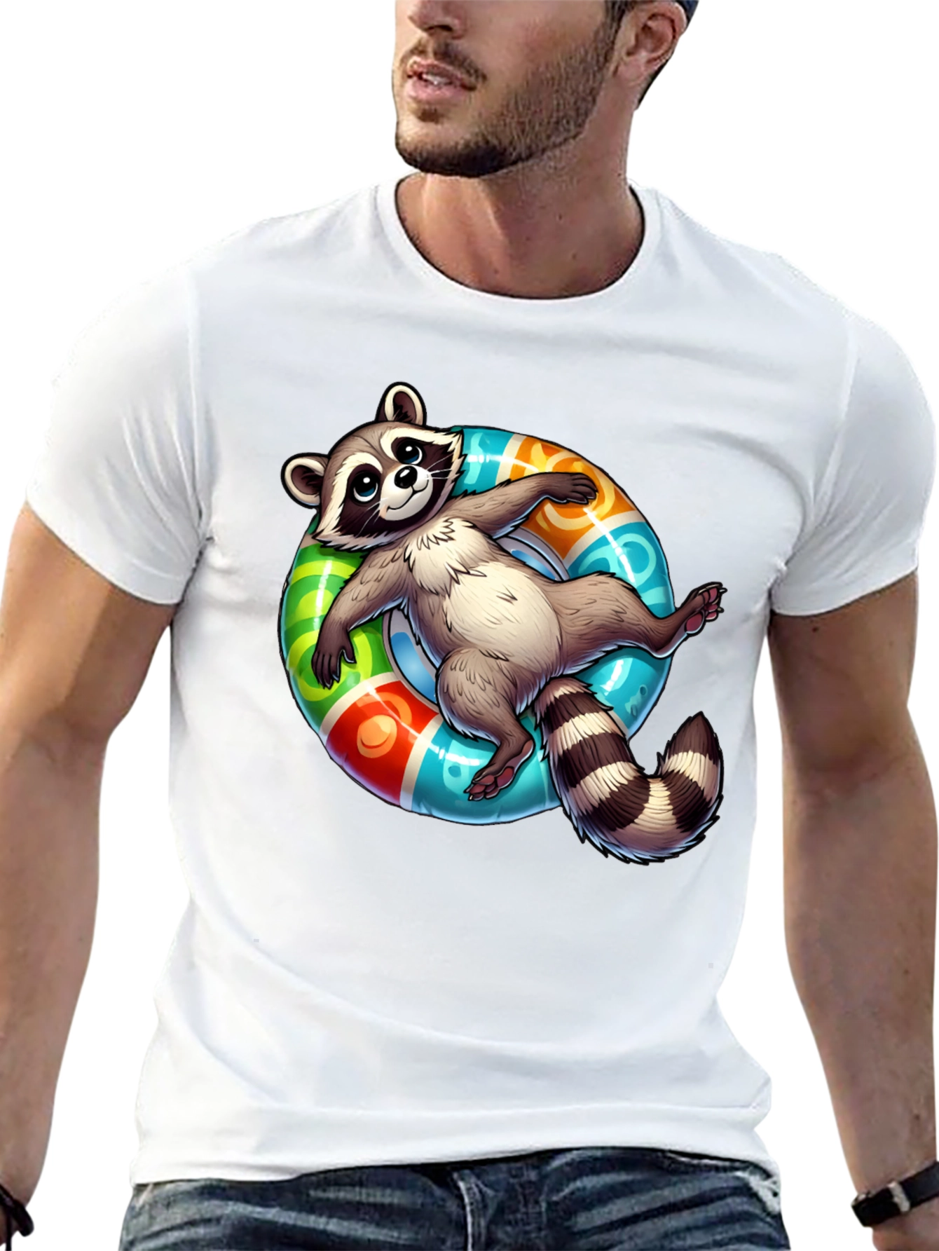 Relaxed Raccoon Graphic Tee