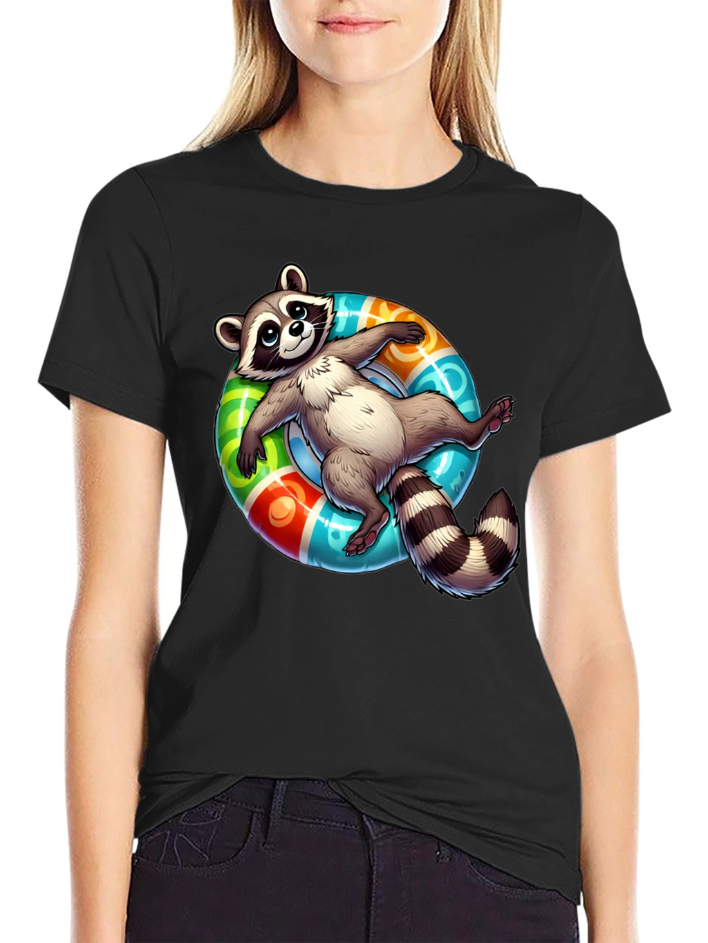 Relaxed Raccoon Graphic Tee