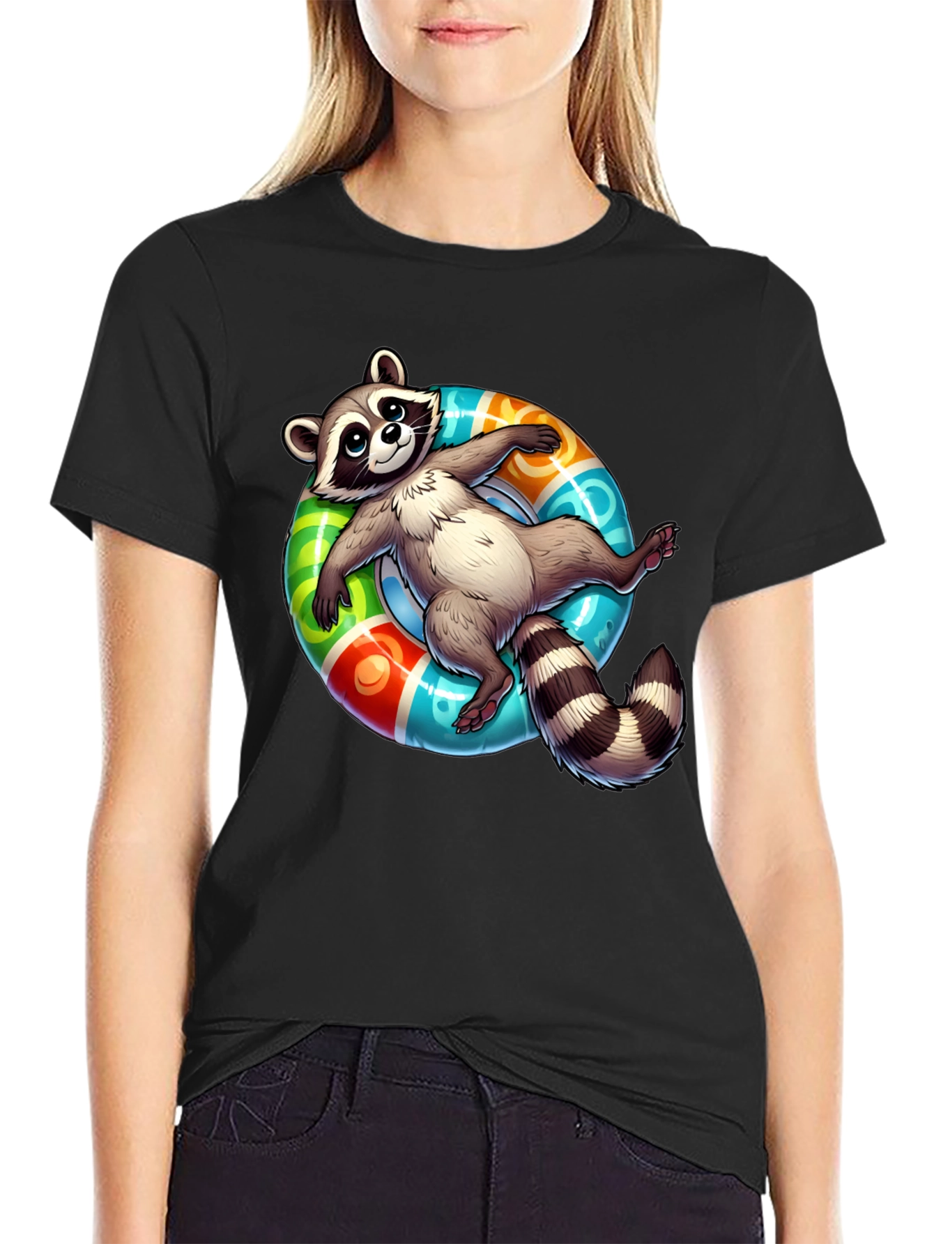 Relaxed Raccoon Graphic Tee