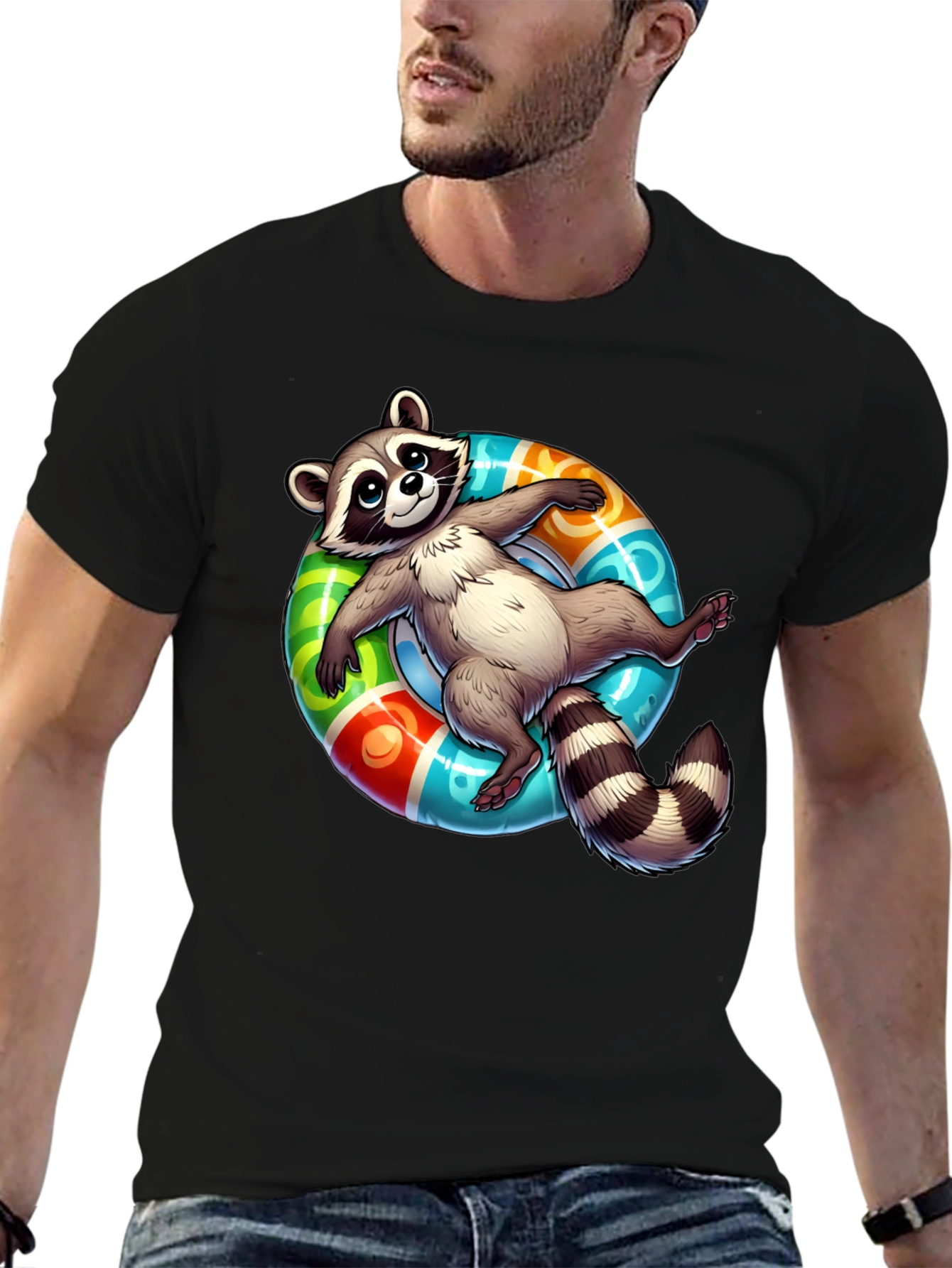 Relaxed Raccoon Graphic Tee