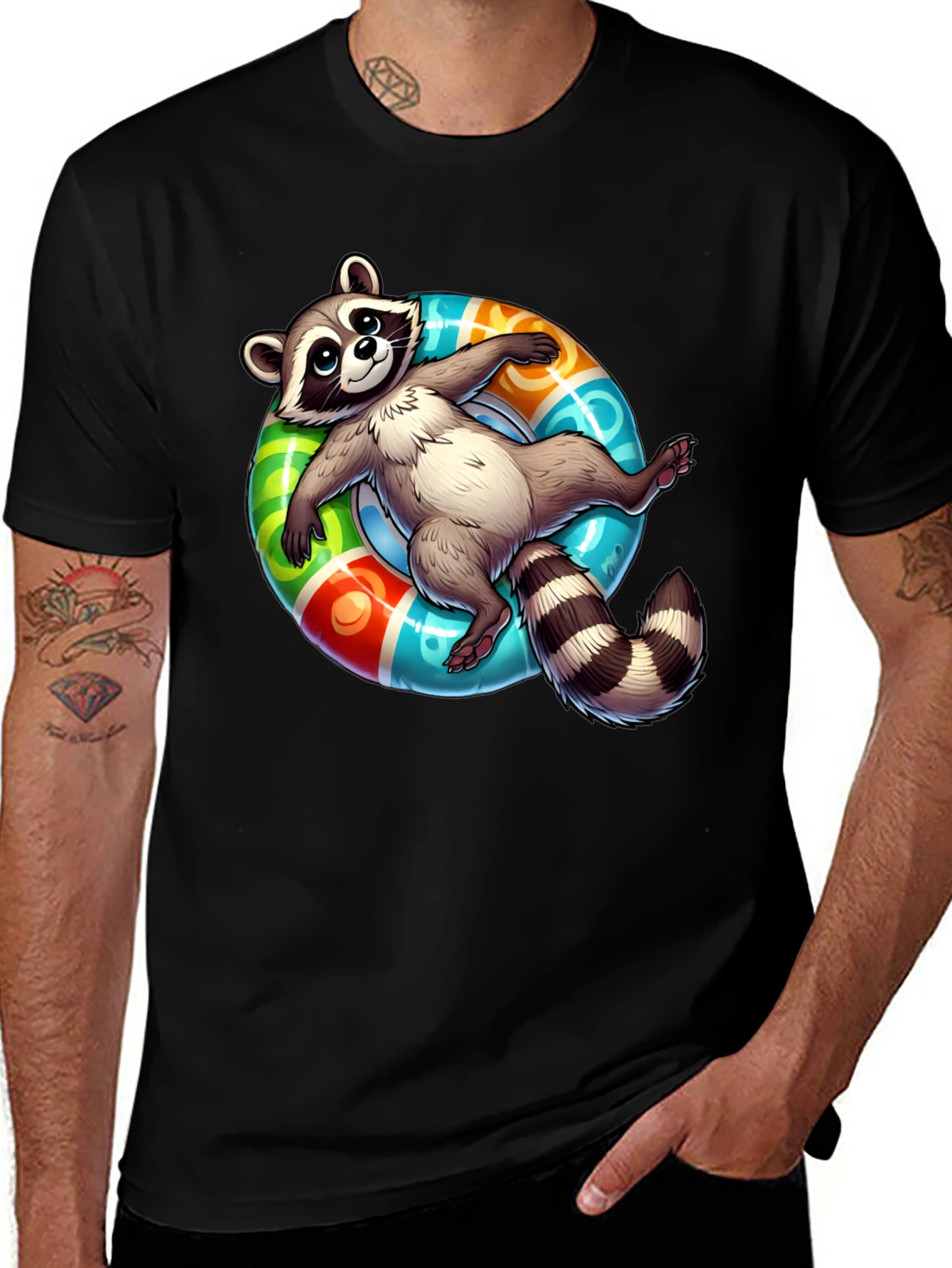 Relaxed Raccoon Graphic Tee