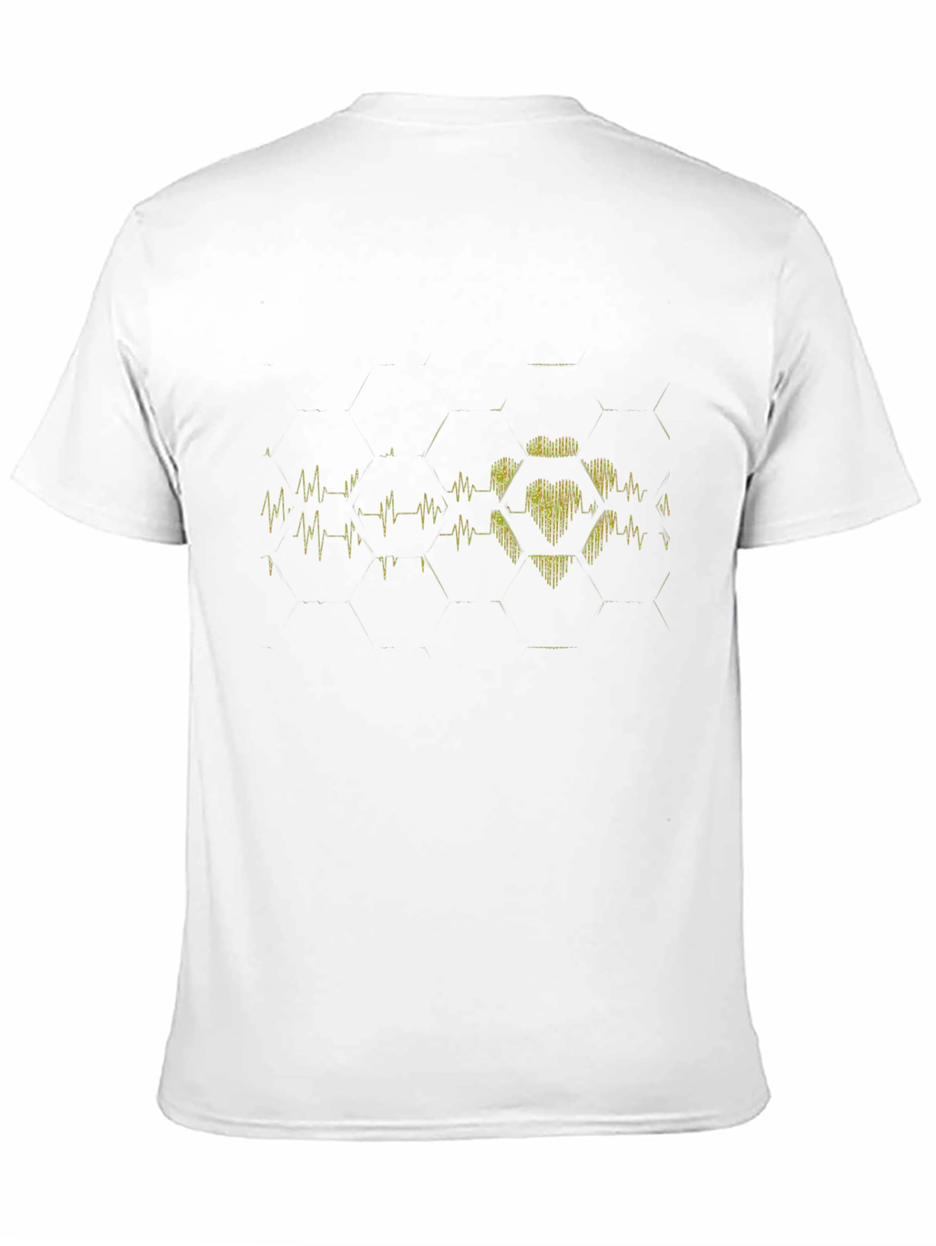 Heartbeat Hexagon Black T-Shirt