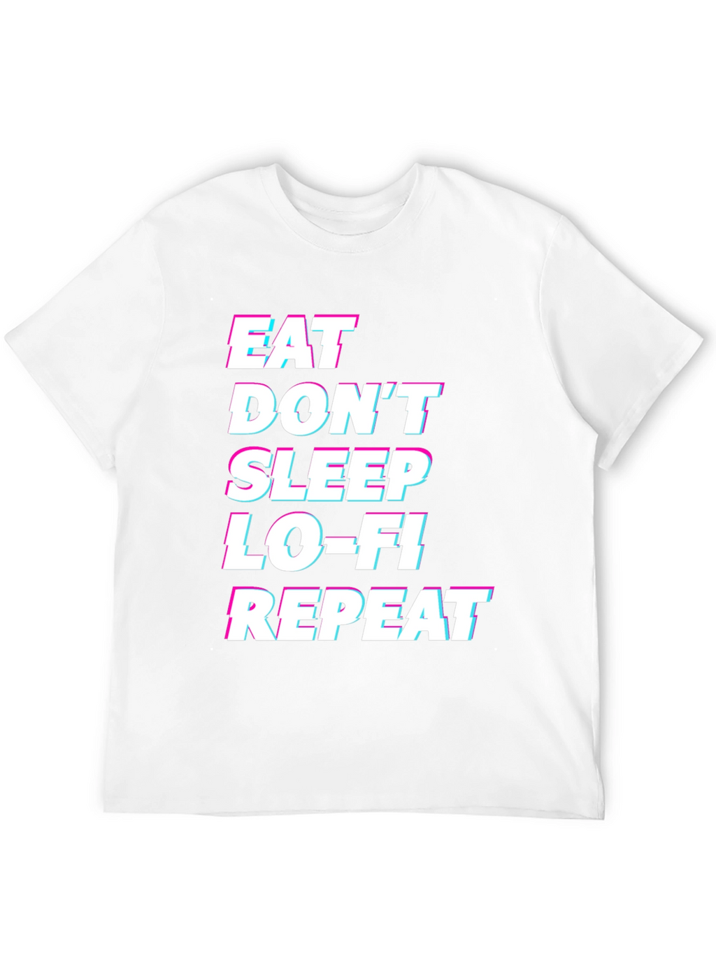 Eat Sleep Lo-Fi Repeat Black Graphic Tee