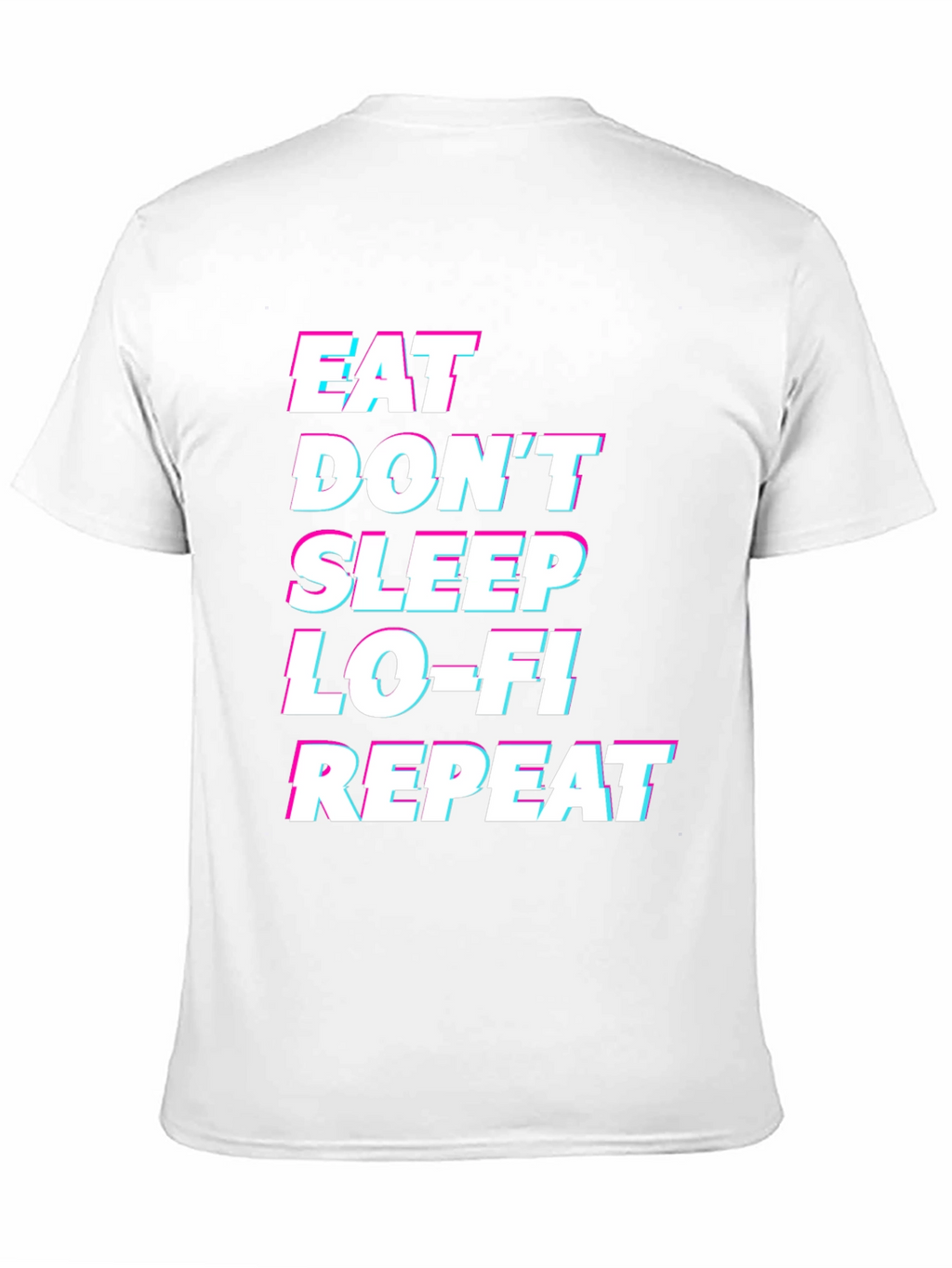 Eat Sleep Lo-Fi Repeat Black Graphic Tee