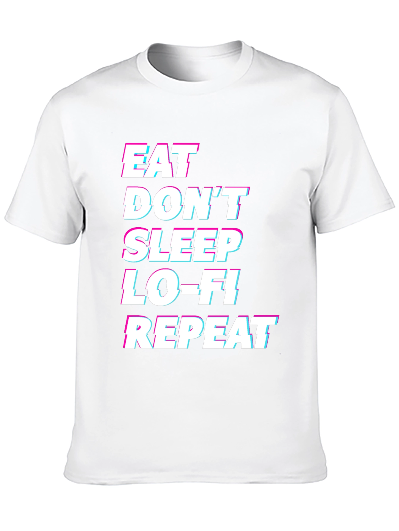 Eat Sleep Lo-Fi Repeat Black Graphic Tee