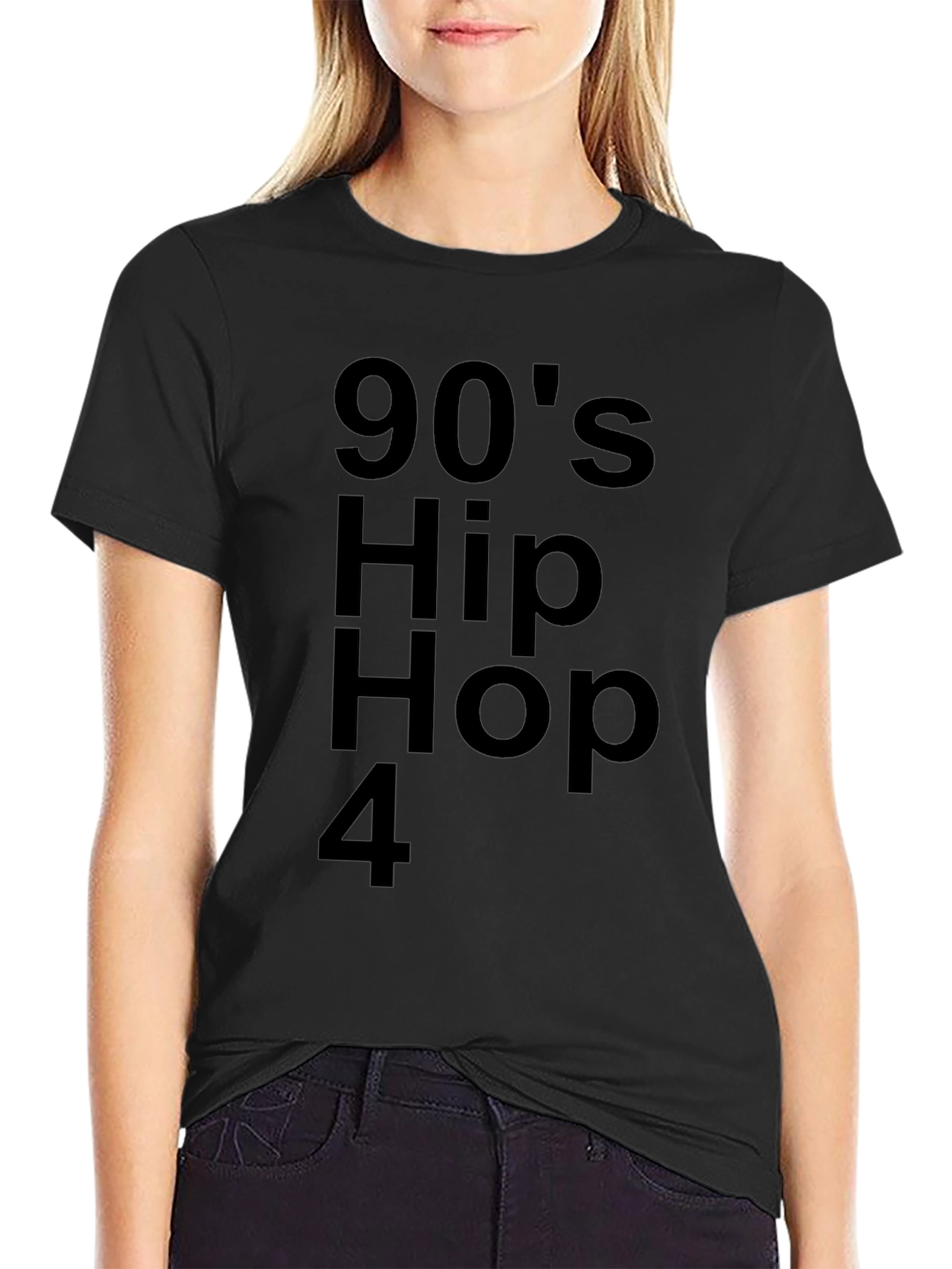 90s Hip Hop T-Shirt - Black
