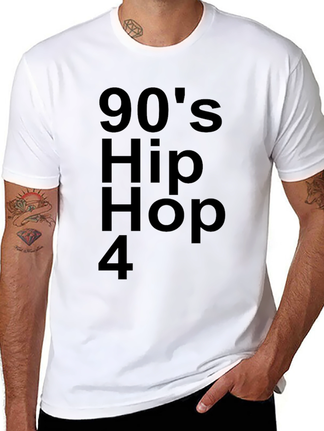 90s Hip Hop T-Shirt - Black