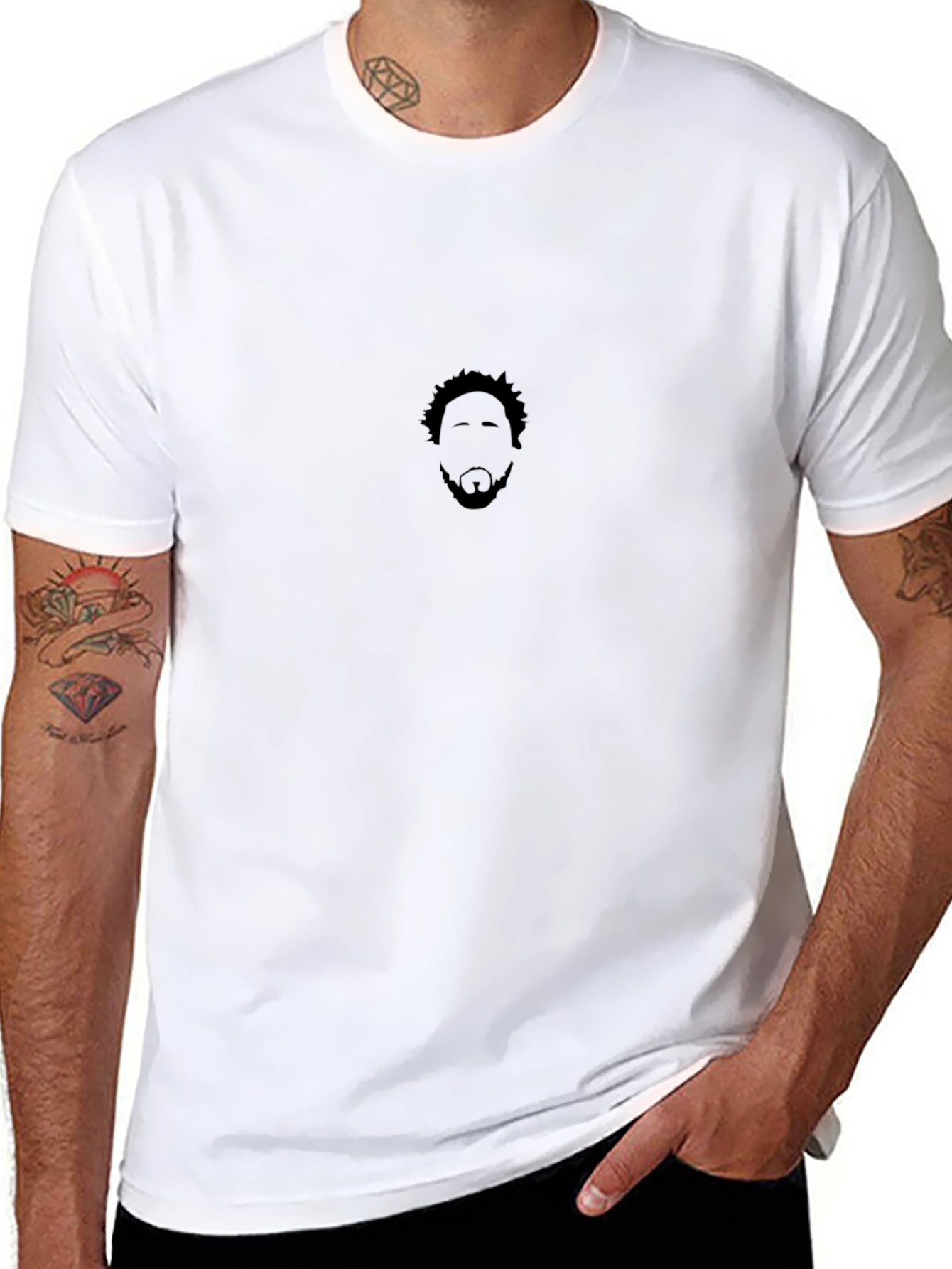 Silhouette Graphic Tee - Black Casual Shirt