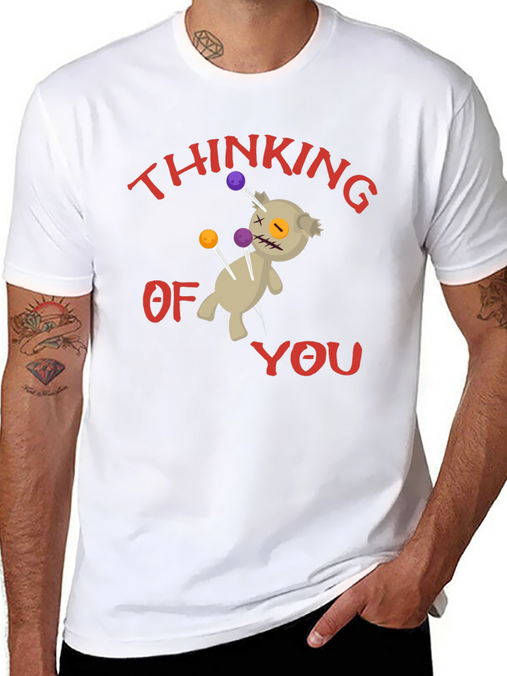 Voodoo Doll Thinking of You Graphic T-Shirt