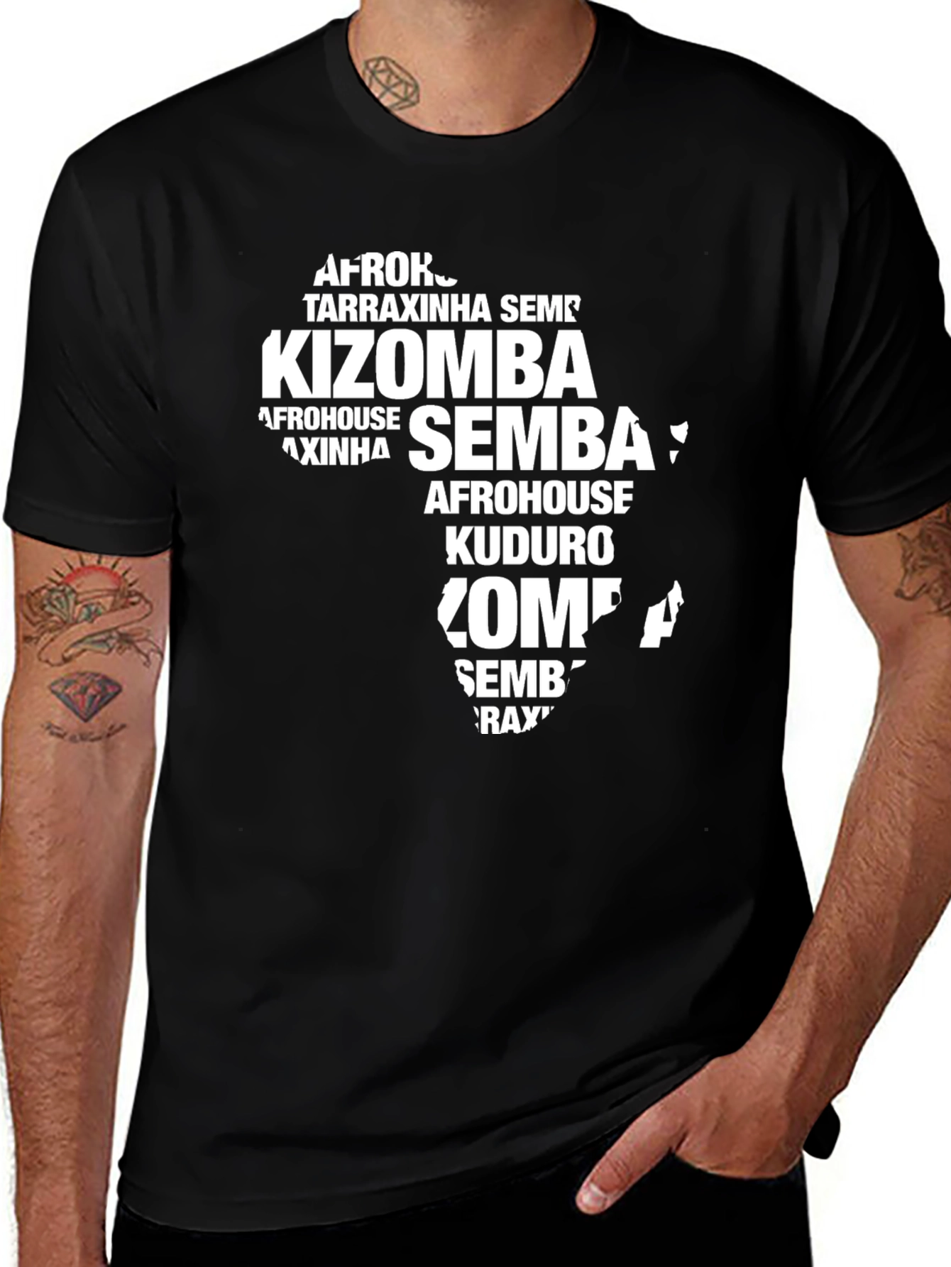 Africa Dance Style T-Shirt Black