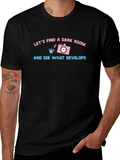Find a Dark Room T-Shirt: Cute Camera Graphic Tee