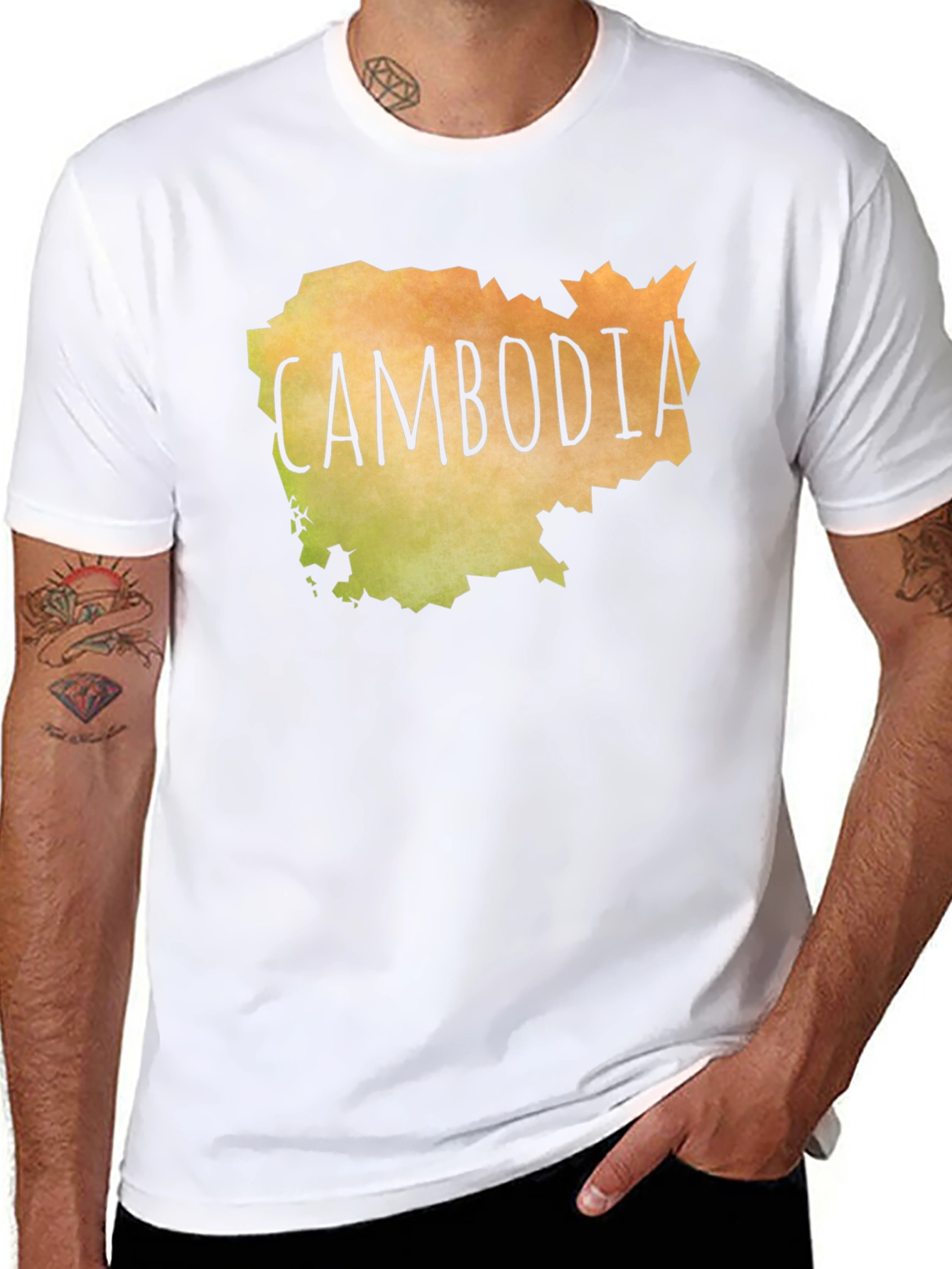 Cambodia Map T-Shirt