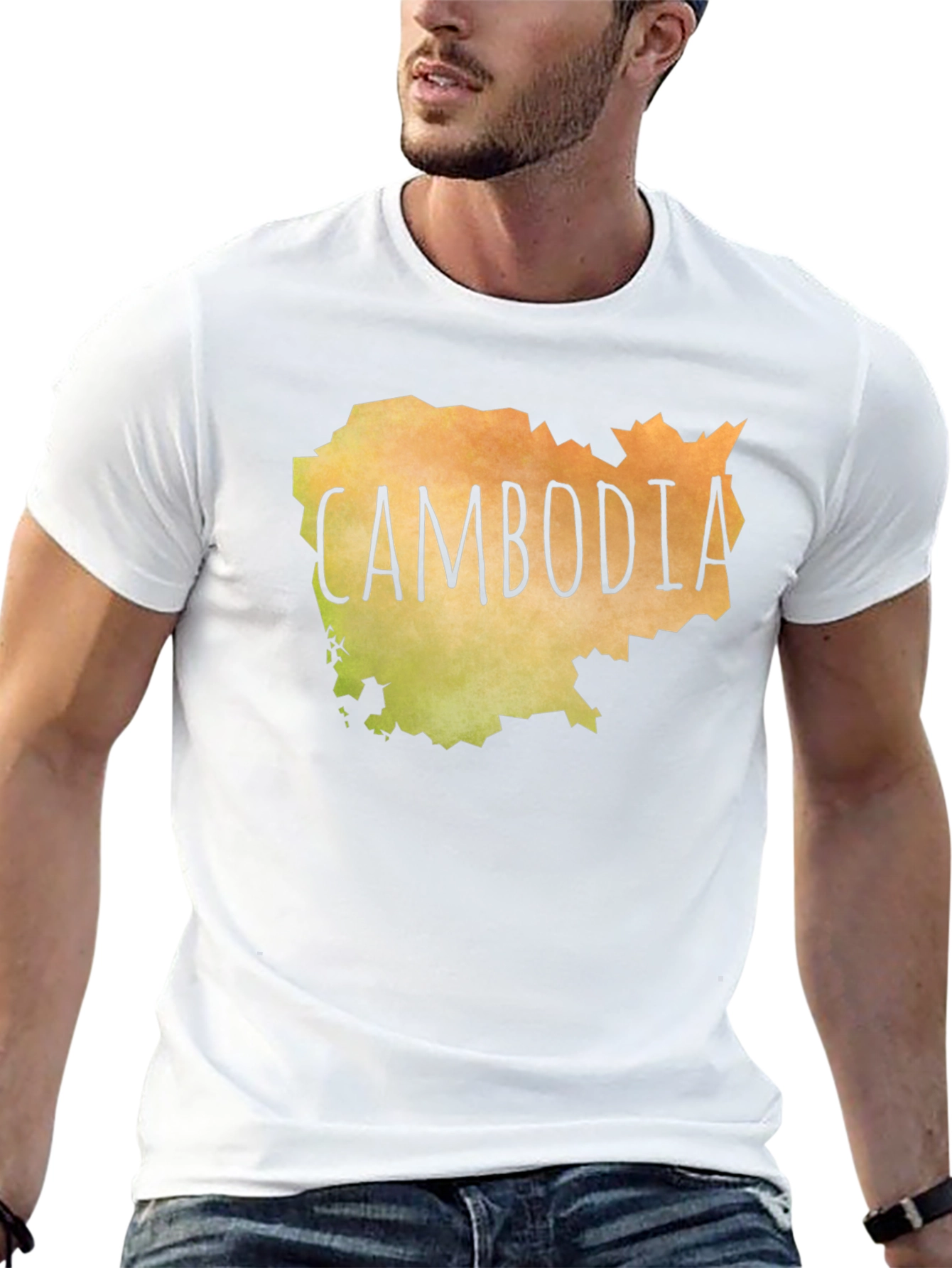 Cambodia Map T-Shirt
