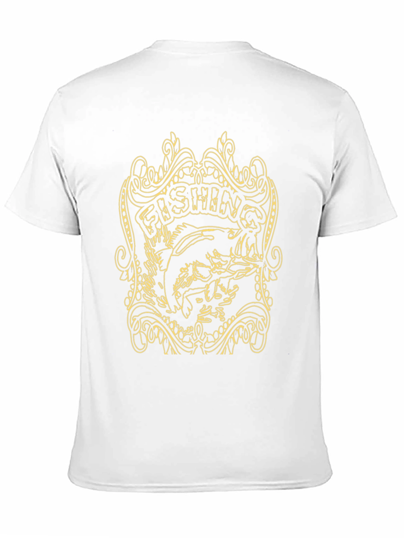 Fishing Graphic Tee - Black Cotton T-Shirt