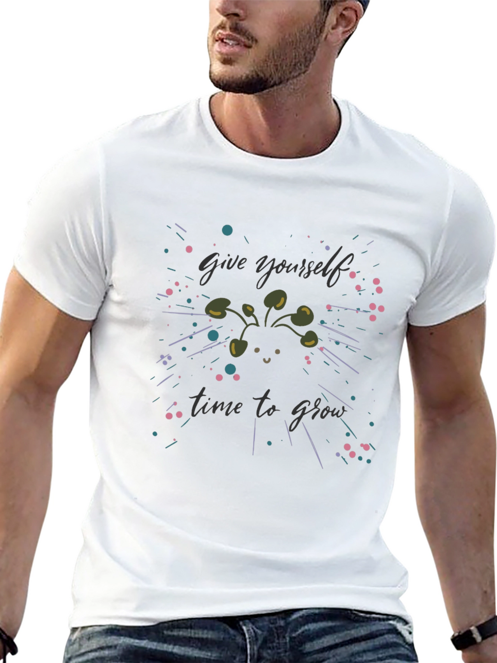 Growth Mindset Tee - Give Yourself Time to Grow
