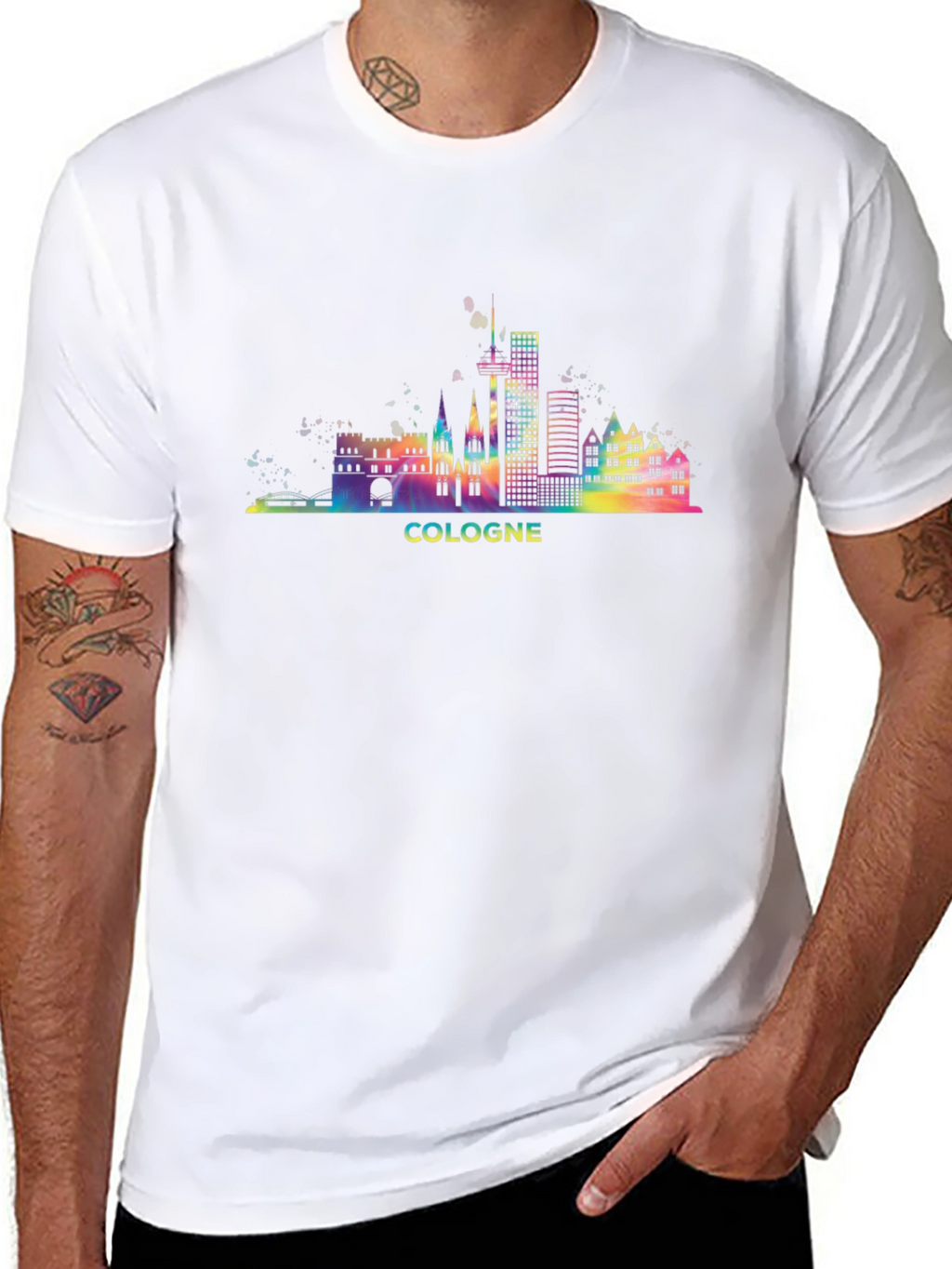 Cologne Germany Skyline Graphic Tee