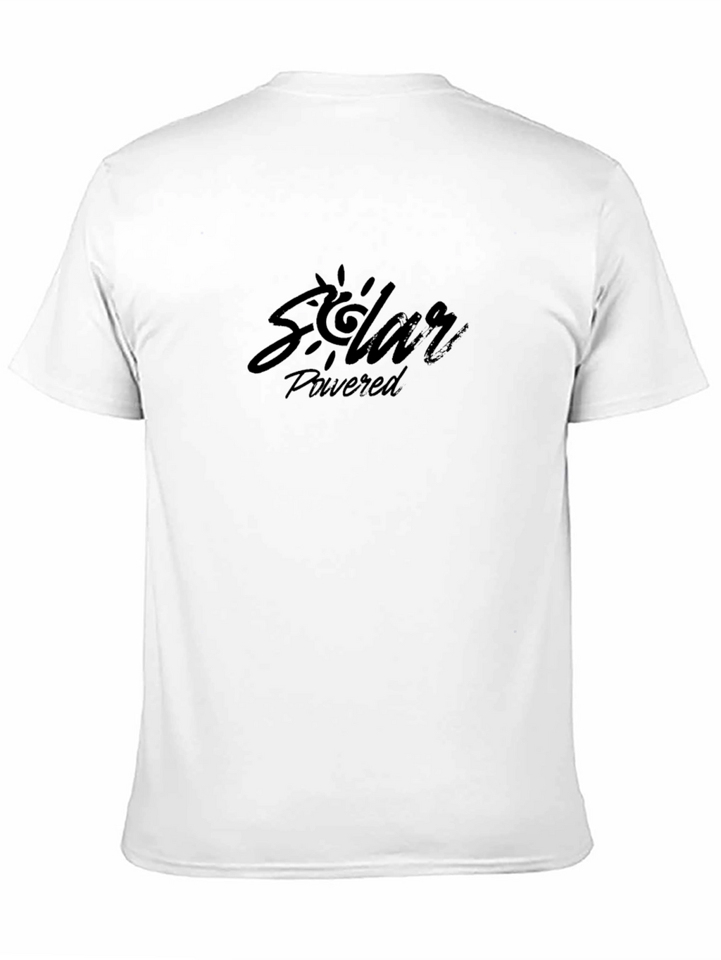 Solar Powered Graphic Tee - Black Cotton T-Shirt
