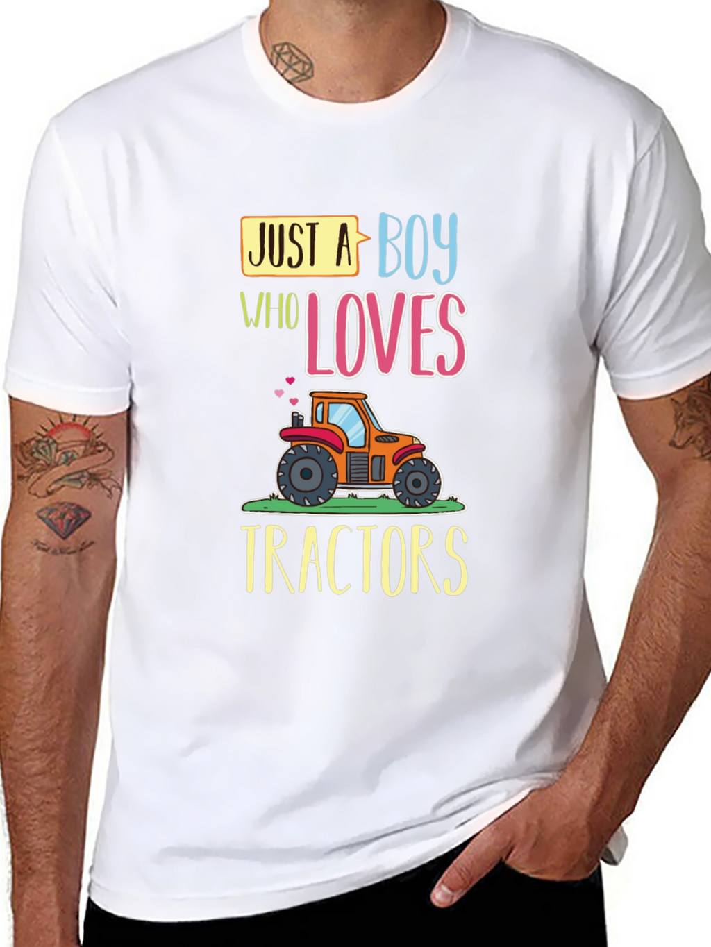 Boys Tractor Lover Graphic Tee