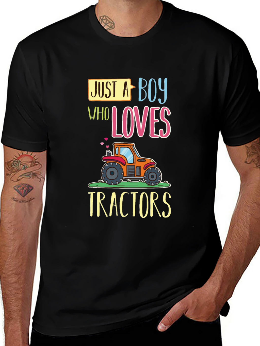 Boys Tractor Lover Graphic Tee