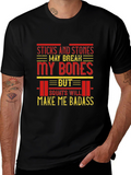 Sticks and Stones Squats Badass T-Shirt