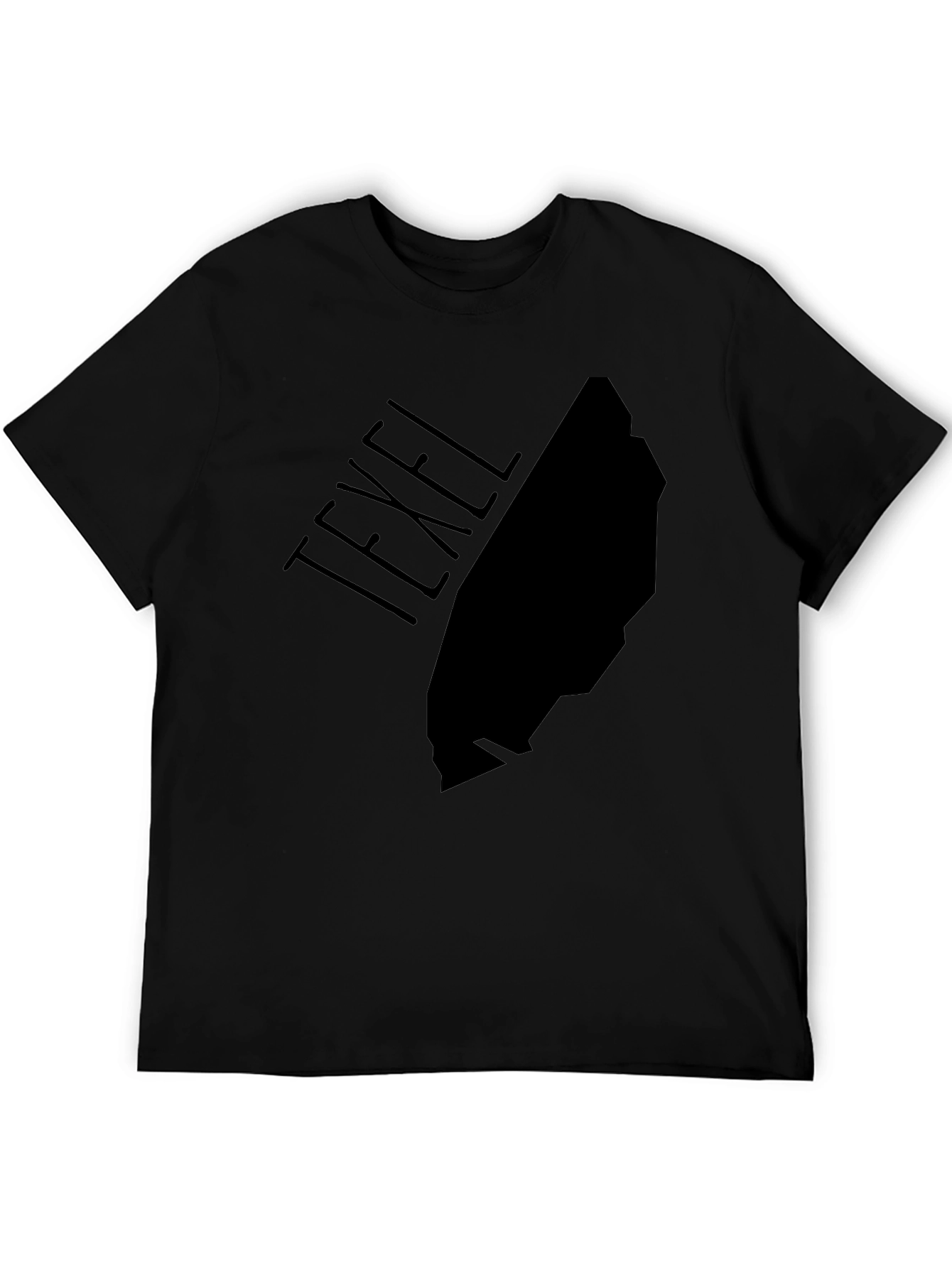 Texel Island Graphic Tee - Black Cotton T-Shirt