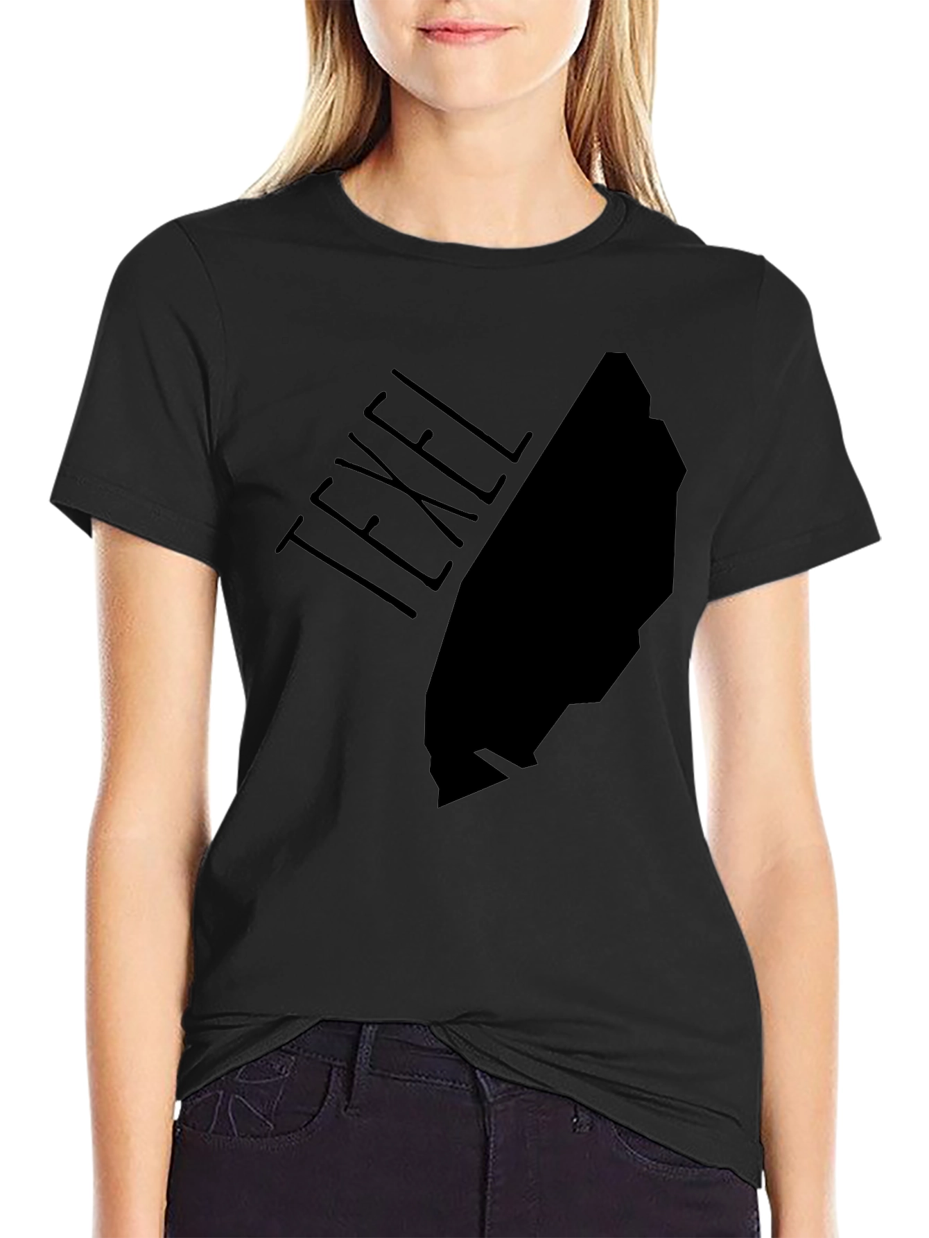 Texel Island Graphic Tee - Black Cotton T-Shirt