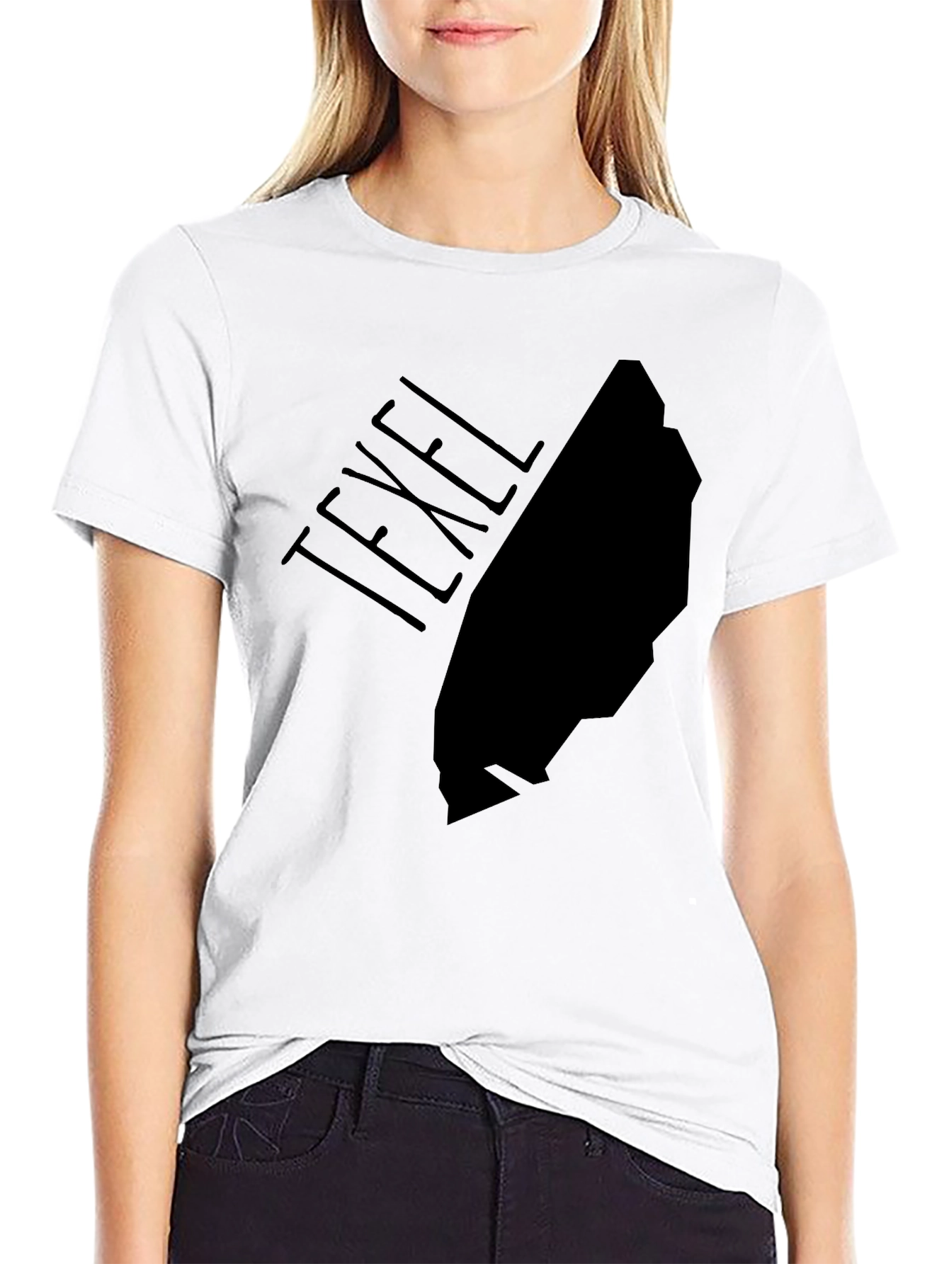 Texel Island Graphic Tee - Black Cotton T-Shirt