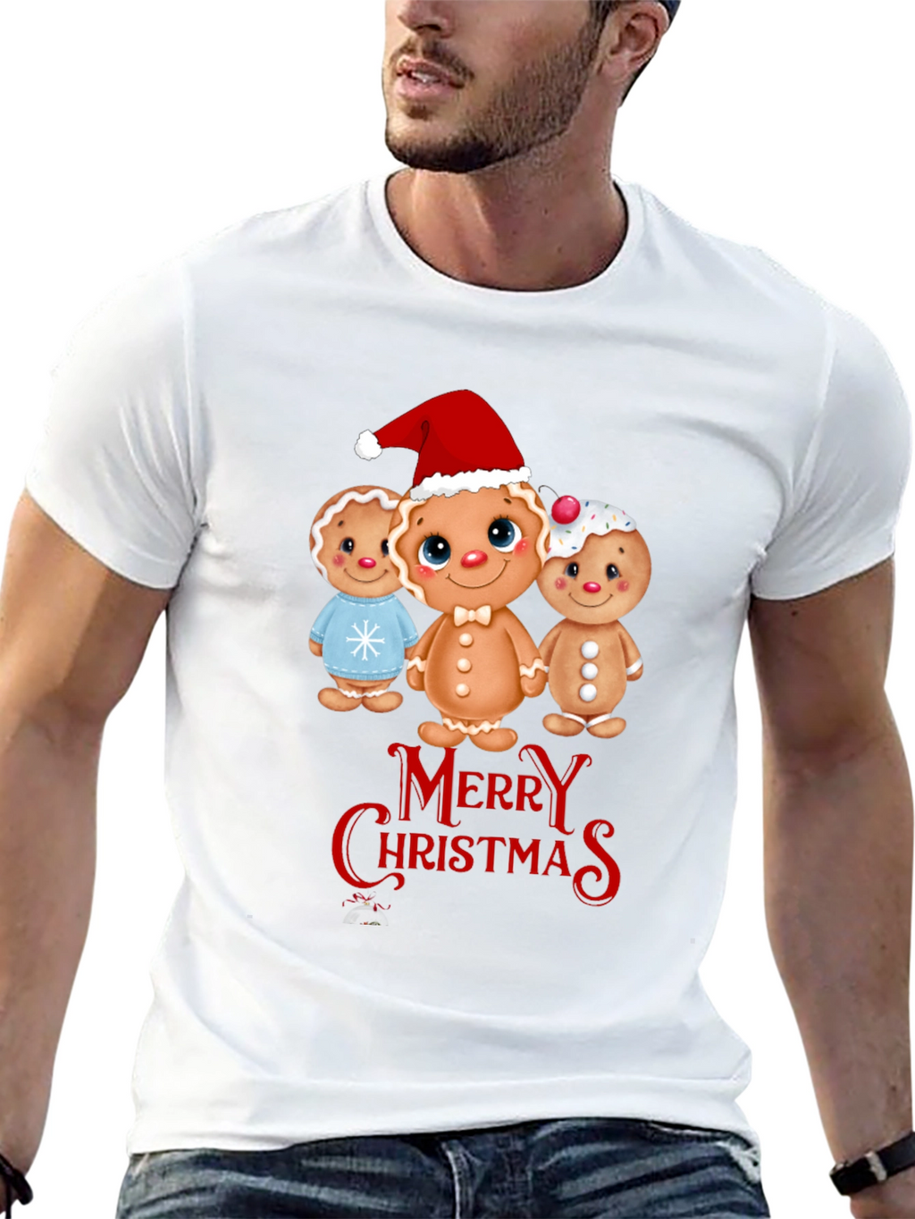 Gingerbread Merry Christmas T-Shirt
