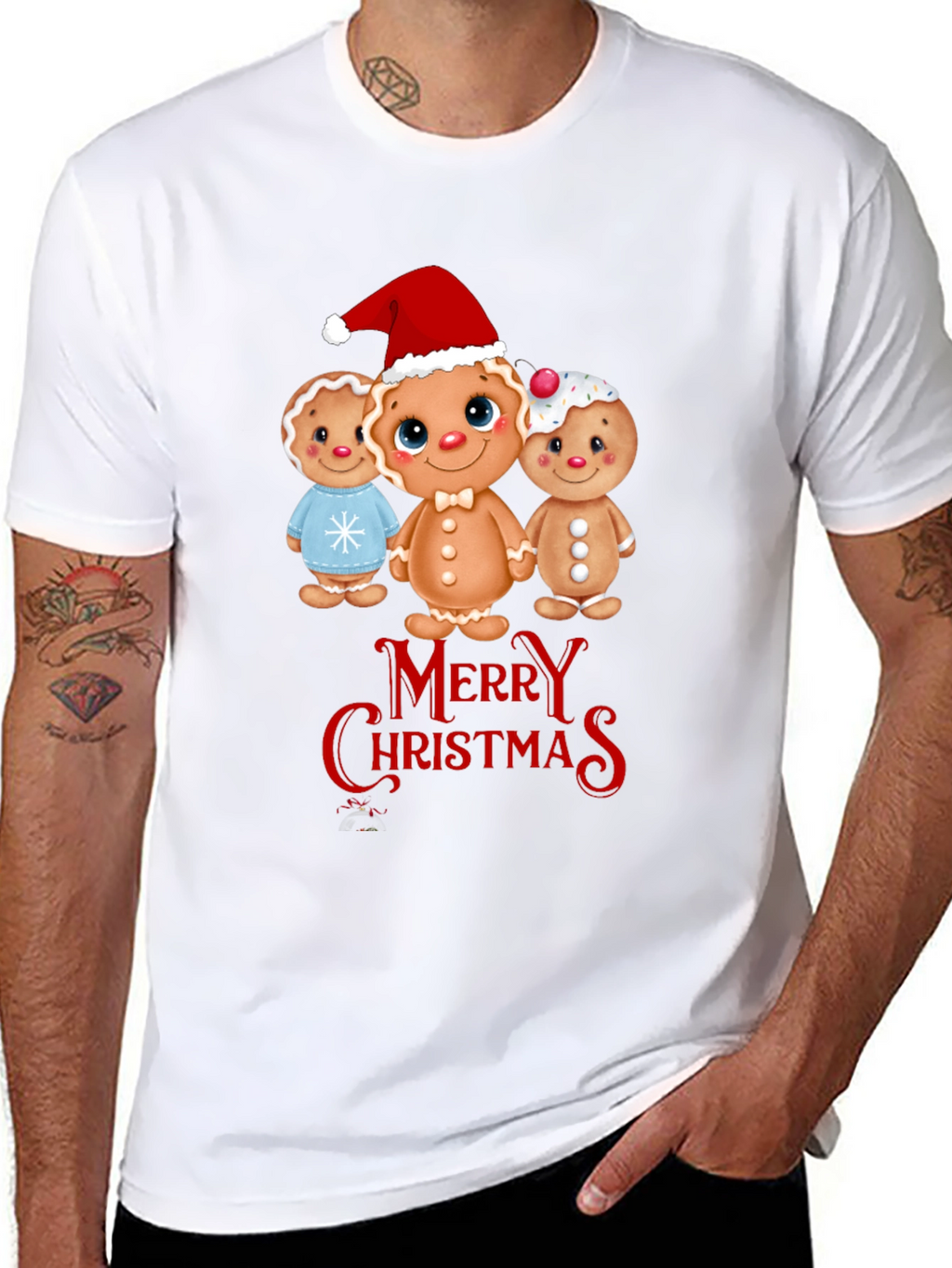 Gingerbread Merry Christmas T-Shirt