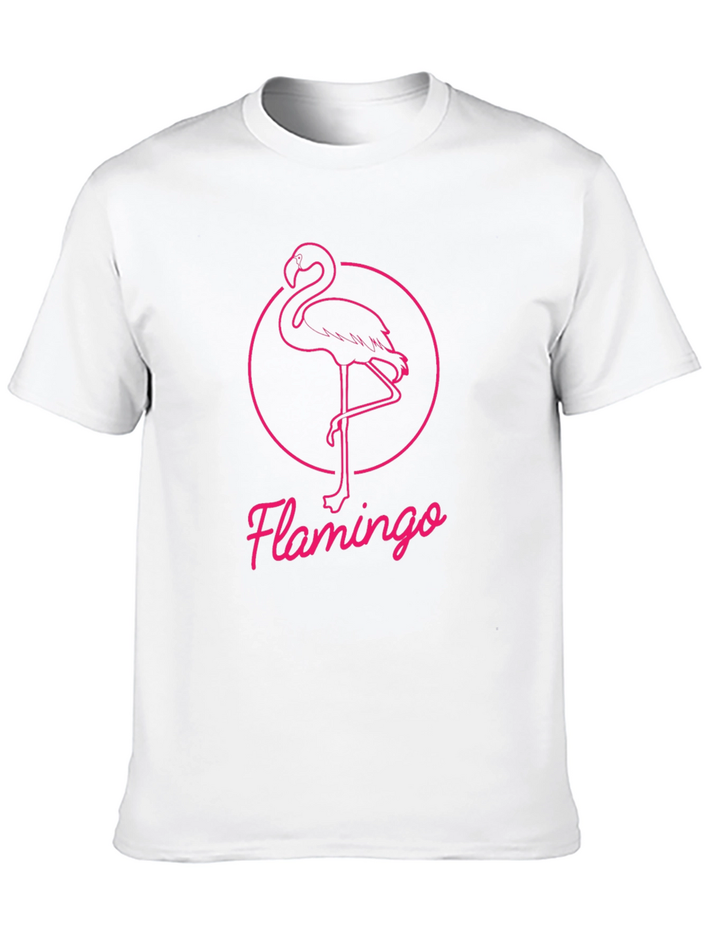 Pink Flamingo Graphic Tee - Stylish Black T-Shirt