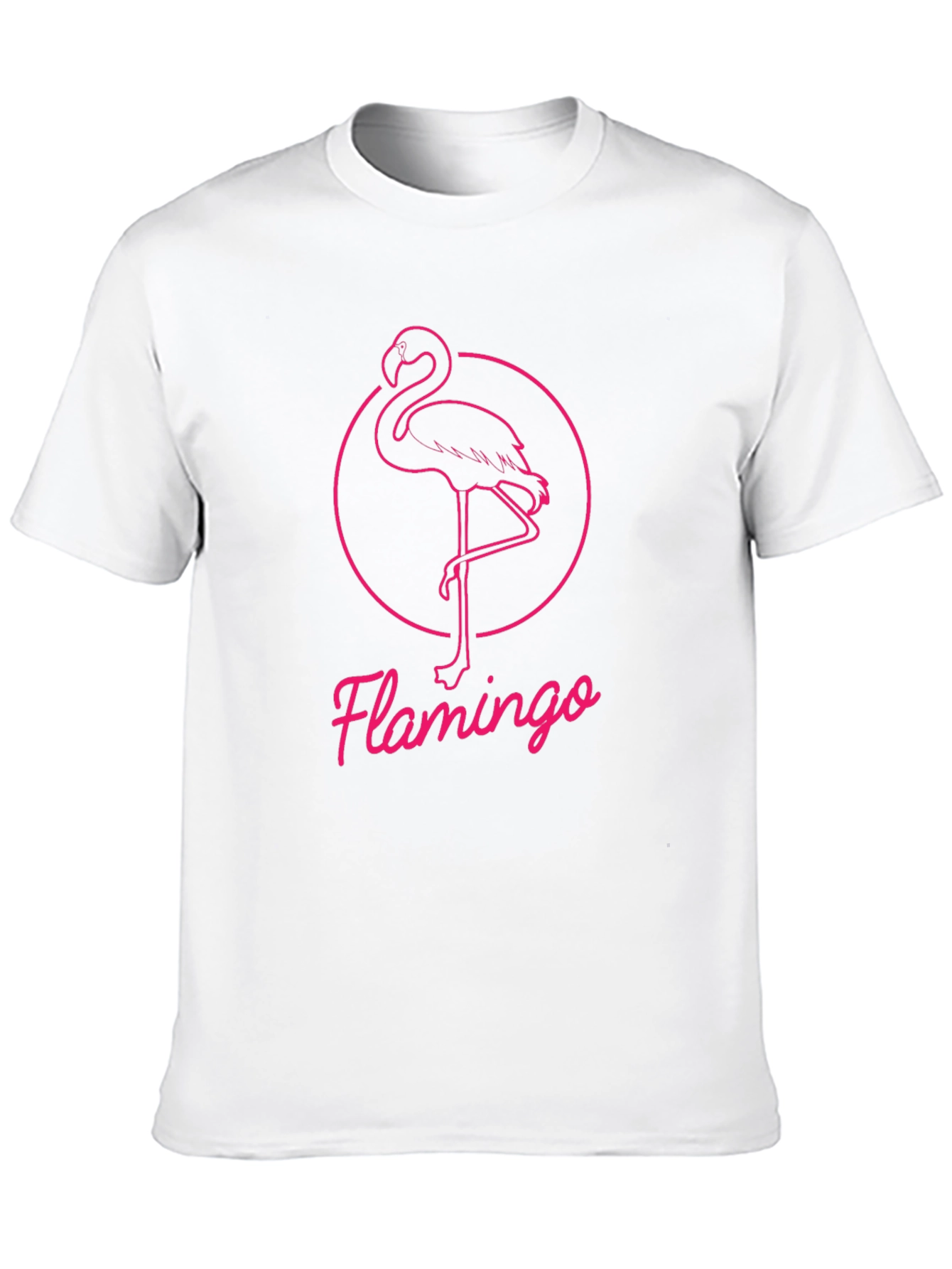 Pink Flamingo Graphic Tee - Stylish Black T-Shirt