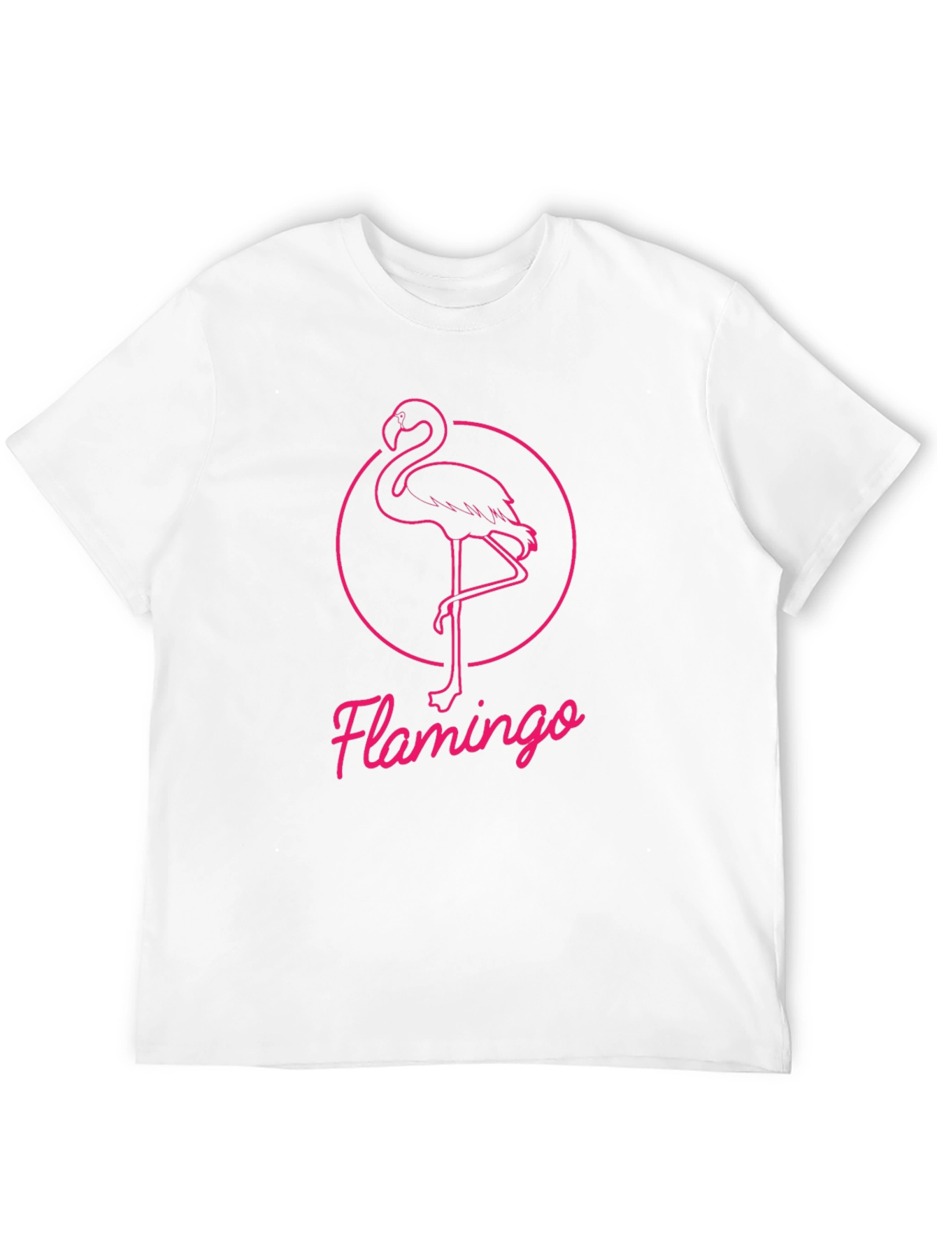 Pink Flamingo Graphic Tee - Stylish Black T-Shirt