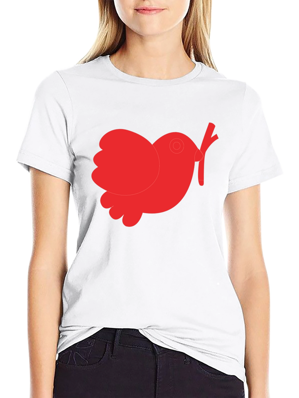 Peace Dove Graphic Tee - Black