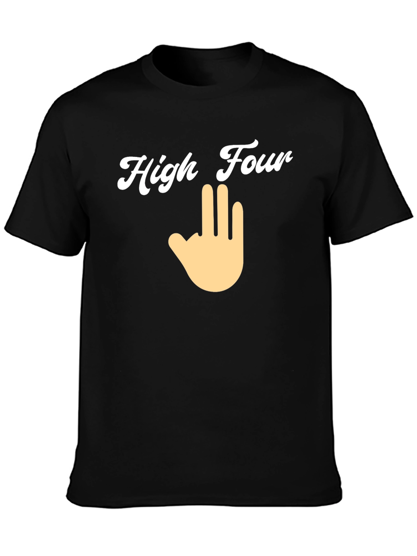 High Four Novelty Graphic T-Shirt