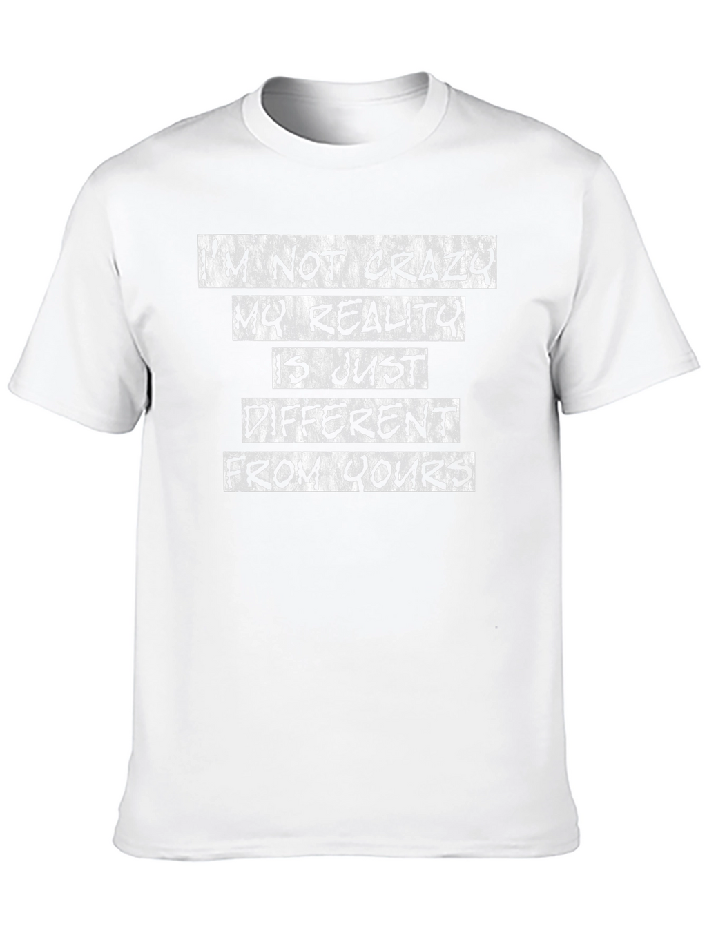Crazy Reality Graphic T-Shirt - Black