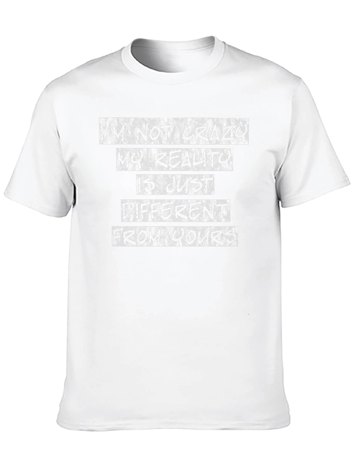Crazy Reality Graphic T-Shirt - Black