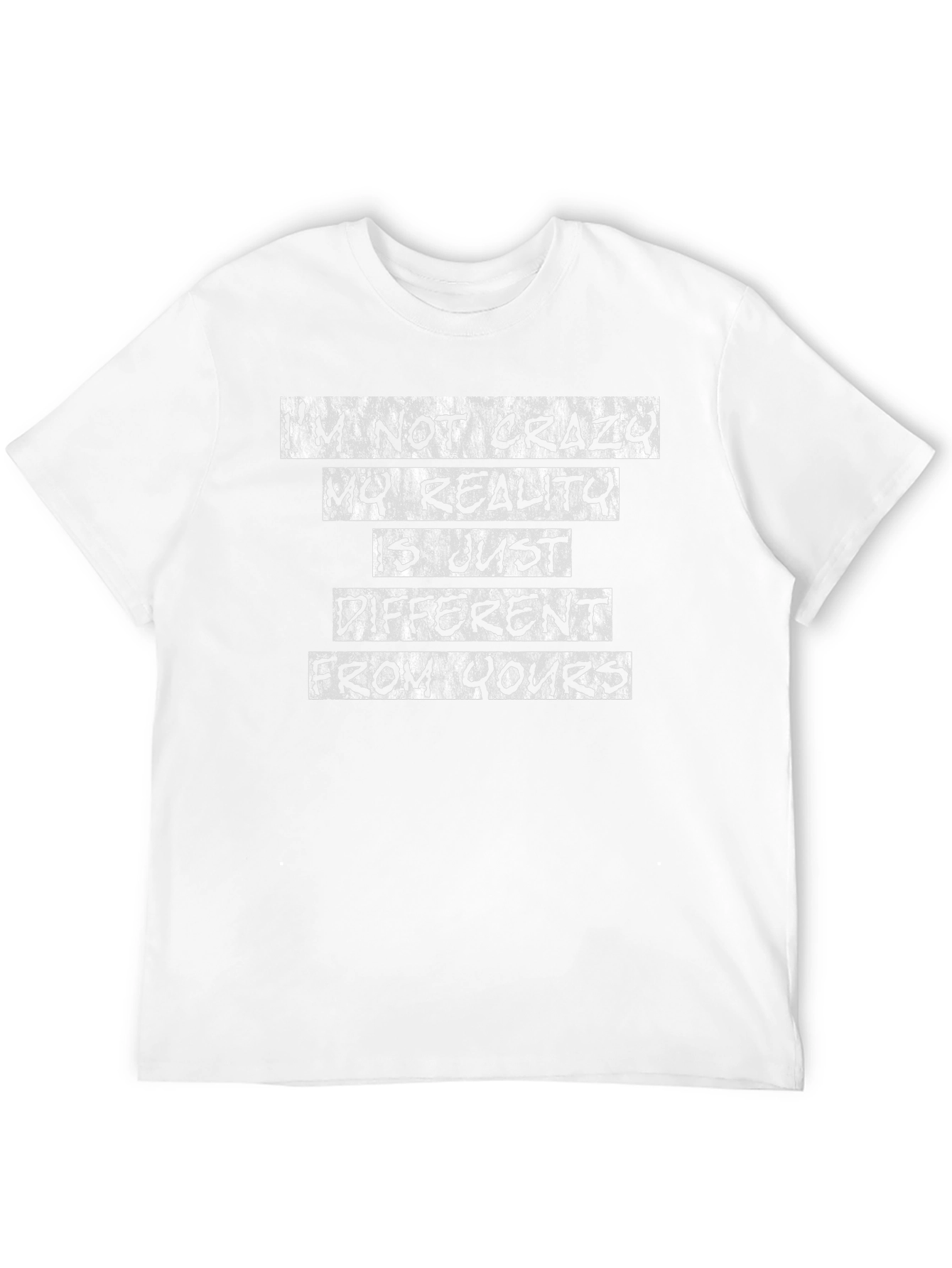 Crazy Reality Graphic T-Shirt - Black