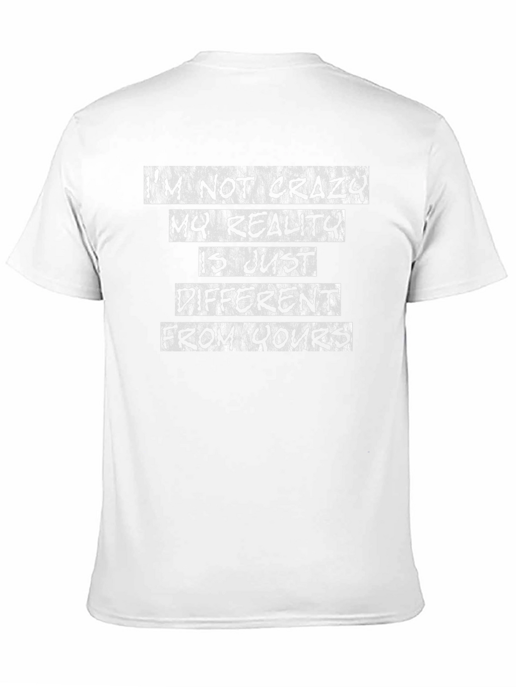 Crazy Reality Graphic T-Shirt - Black